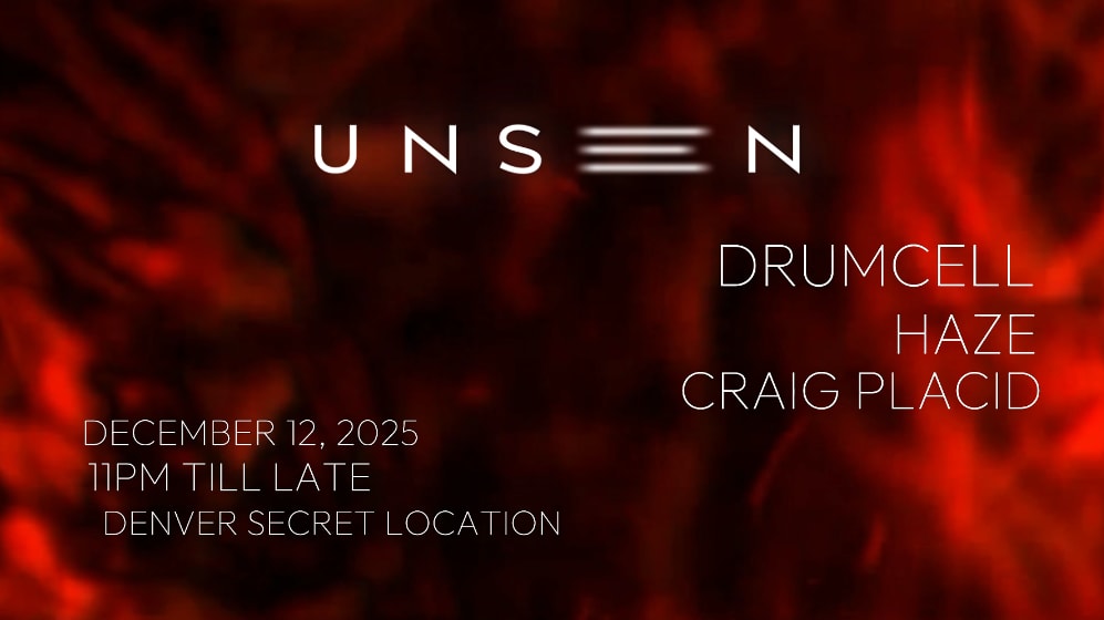 Unseen Presents: Drumcell Cover
