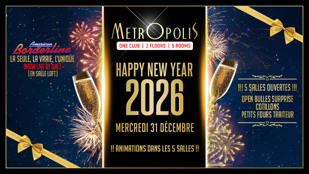 New Year 2026 X American Borderline - Metropolis Paris Cover