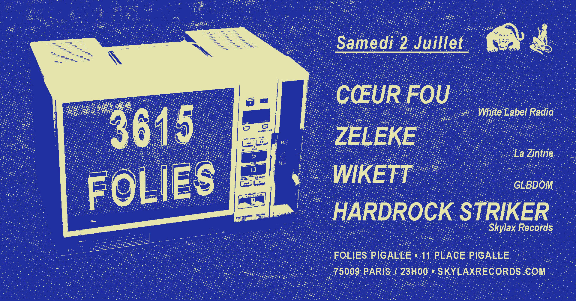 3615 Folies W/ Coeur Fou, Zeleke, Wikett & Hardrock Striker Cover
