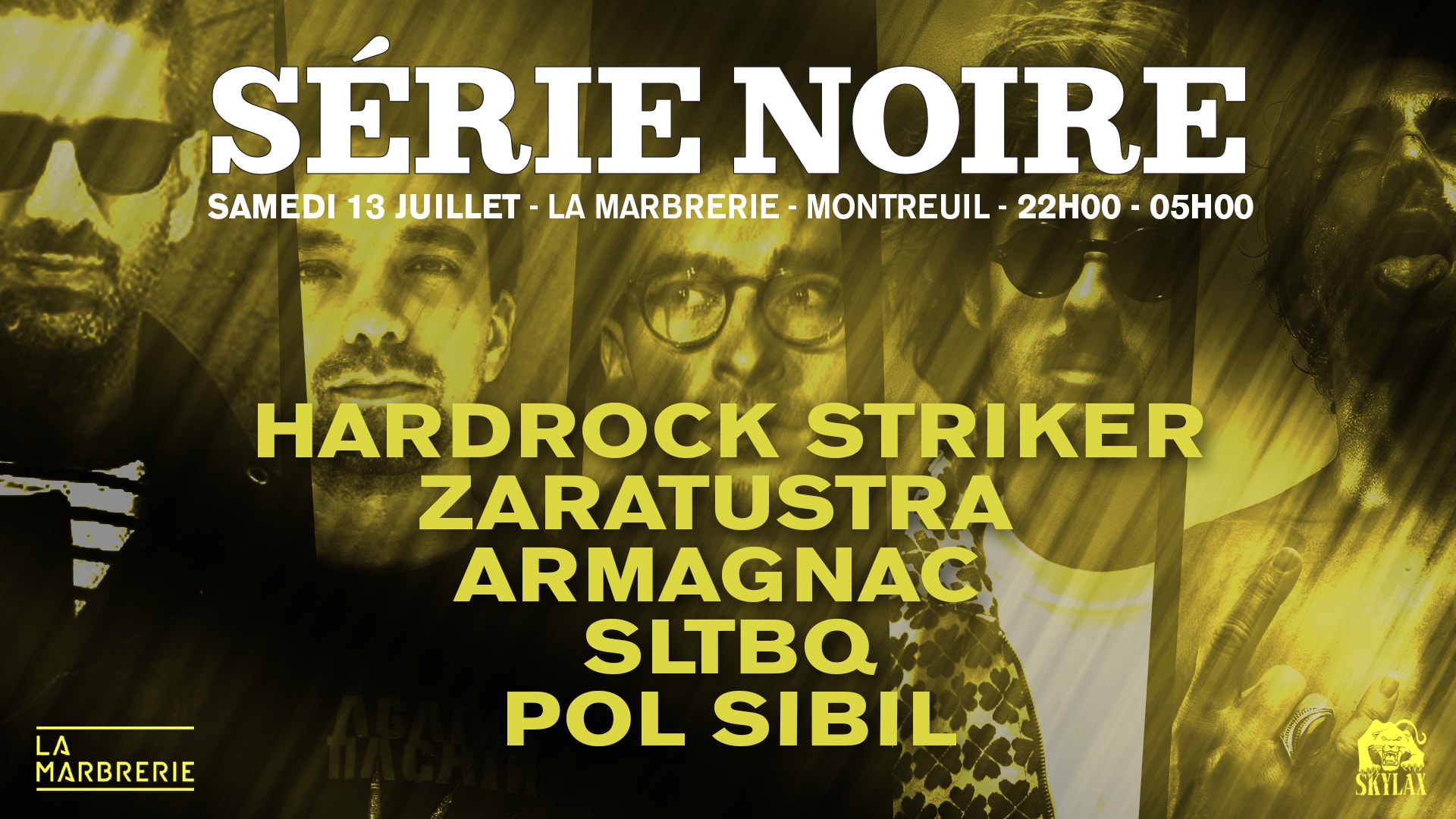 Série Noire W/ Hardock Striker, Zaratustra & Friends Cover