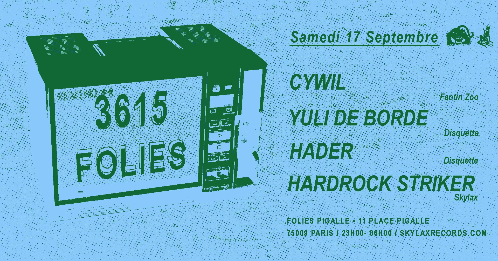 3615 Folies W/ Cywil , Hader, Yuli De Borde & Hardrock Striker Cover