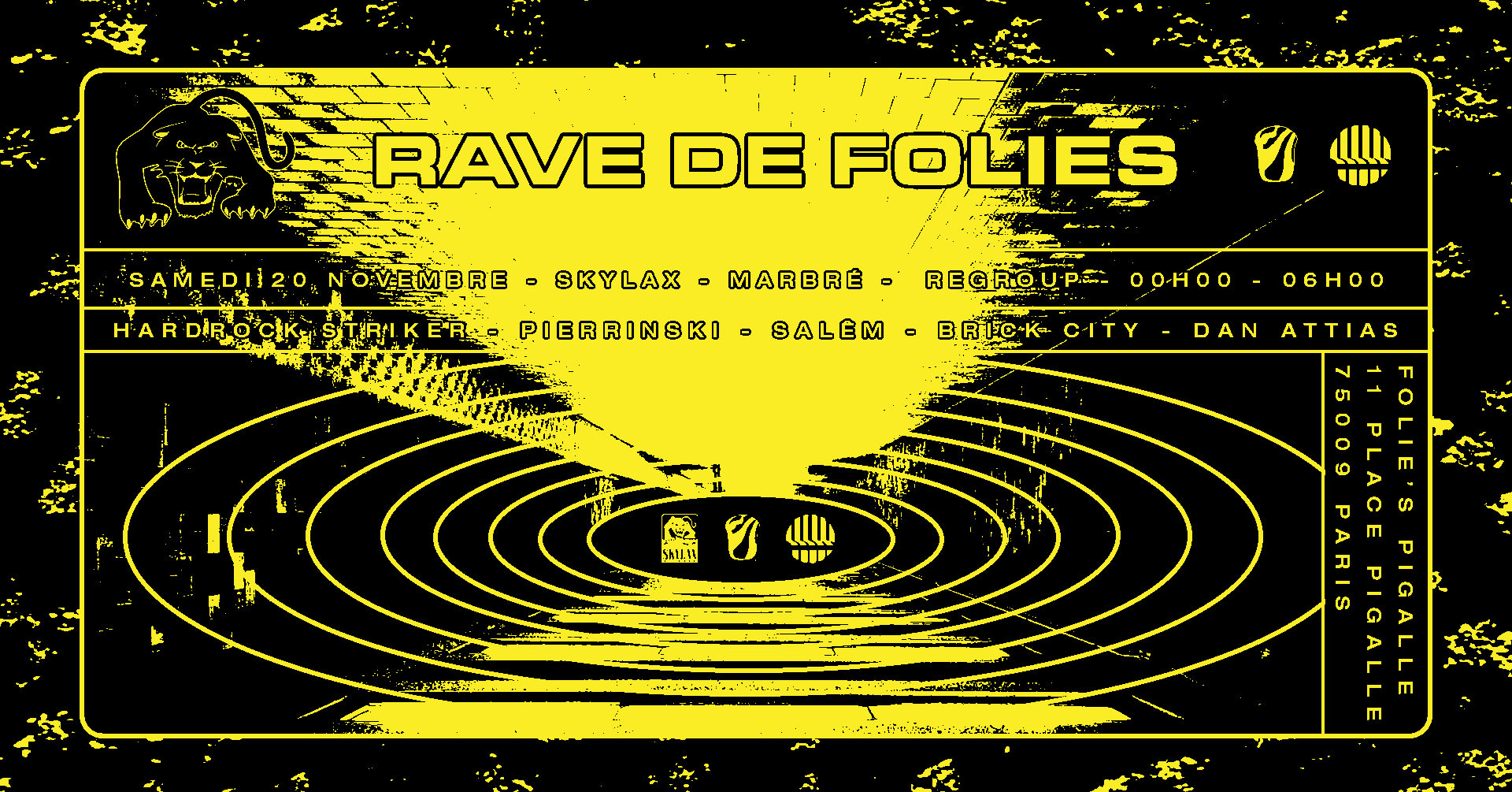 Rave De Folies W/ Skylax, Marbré, Regroup & Cosmic Club Cover