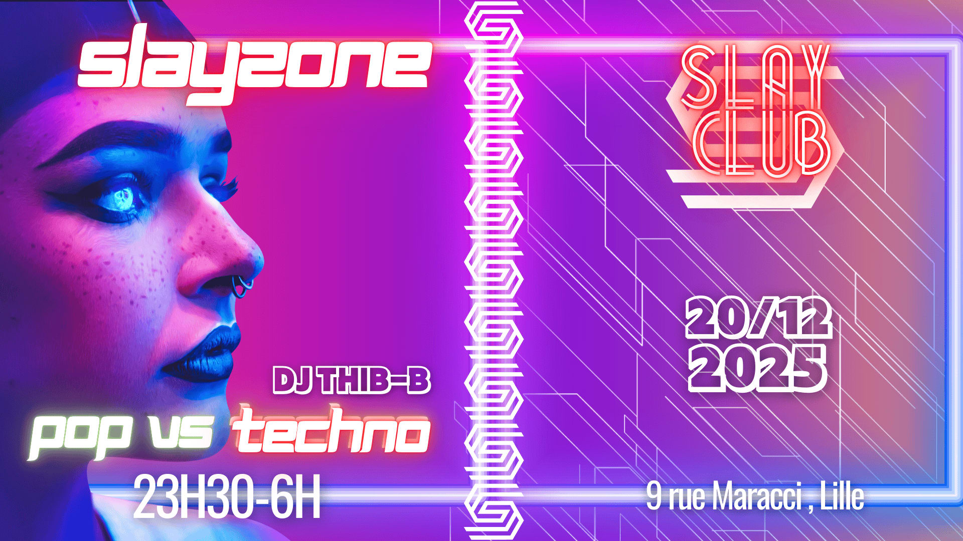 Slayzone : Pop Vs Techno 20/12 Cover