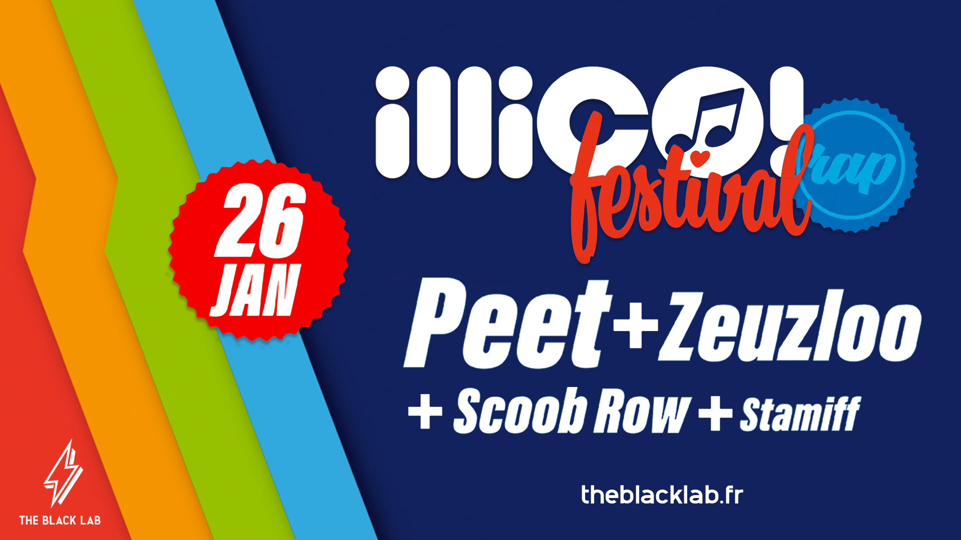 Illico Fest - Peet - Zeuzloo - Scoob Row - Stamiff Cover