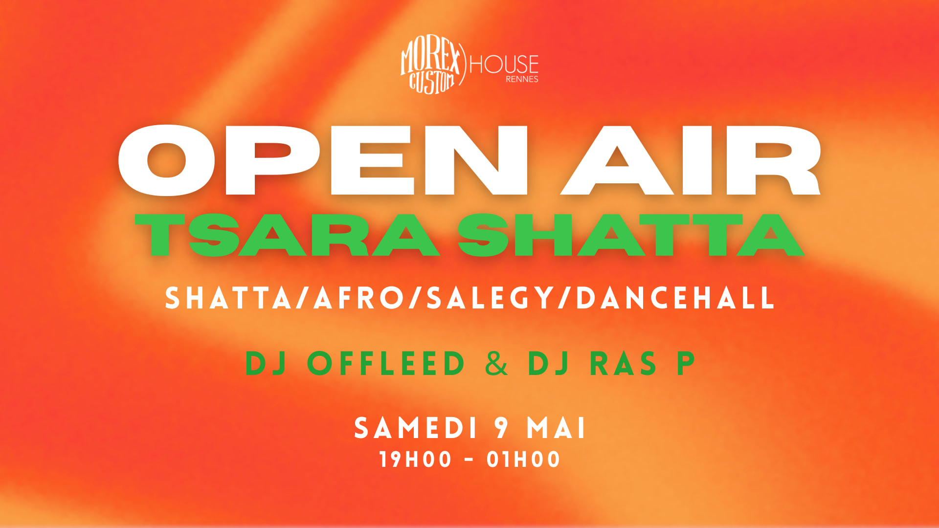 Soirée Shatta // Open Air // Morex Custom House Cover