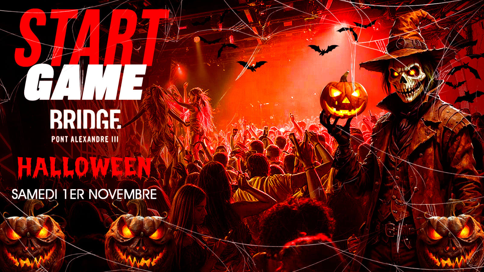 Bridge Club Paris - Start Game Party Spécial Halloween 01/11 Cover