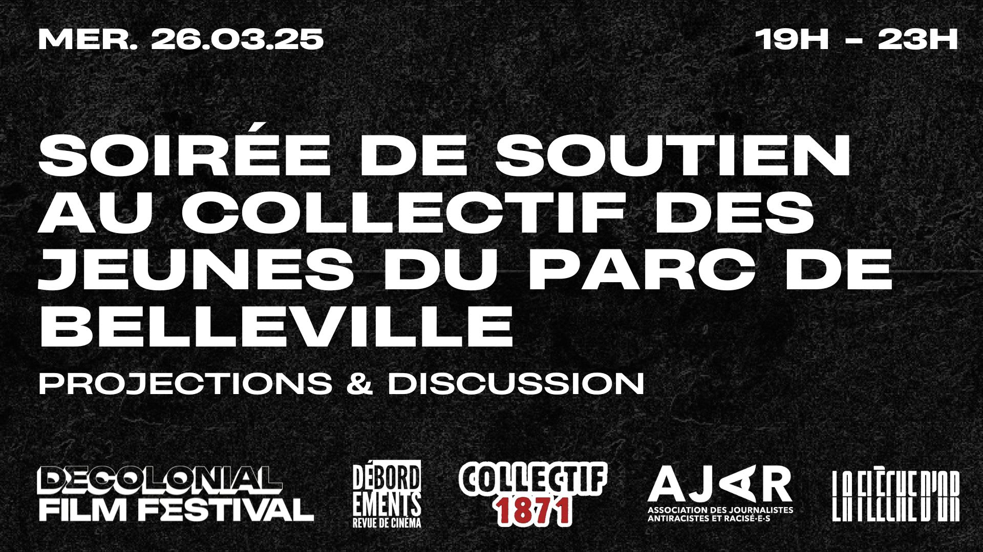 Soutien Au Collectif Des Jeunes Du Parc De Belleville Cover