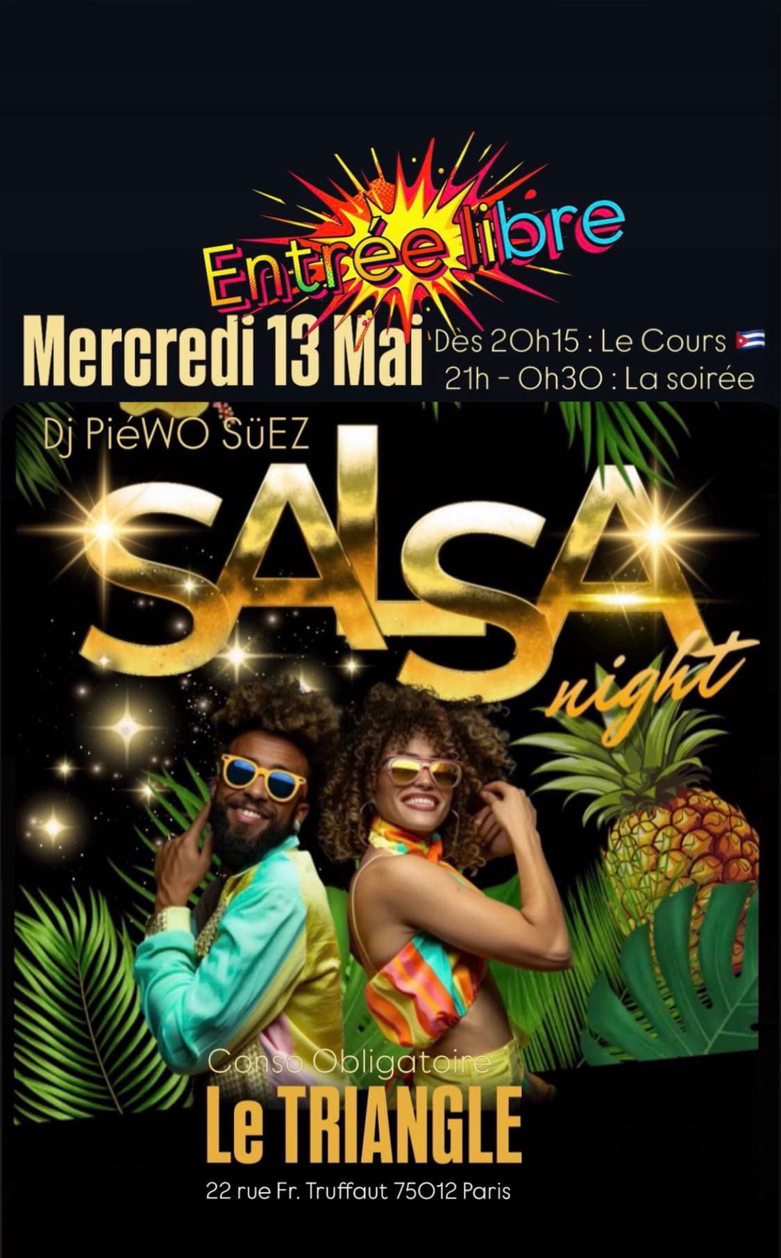 Mercredi / Cours & Soirée Salsa Bercy Village Paris Cover