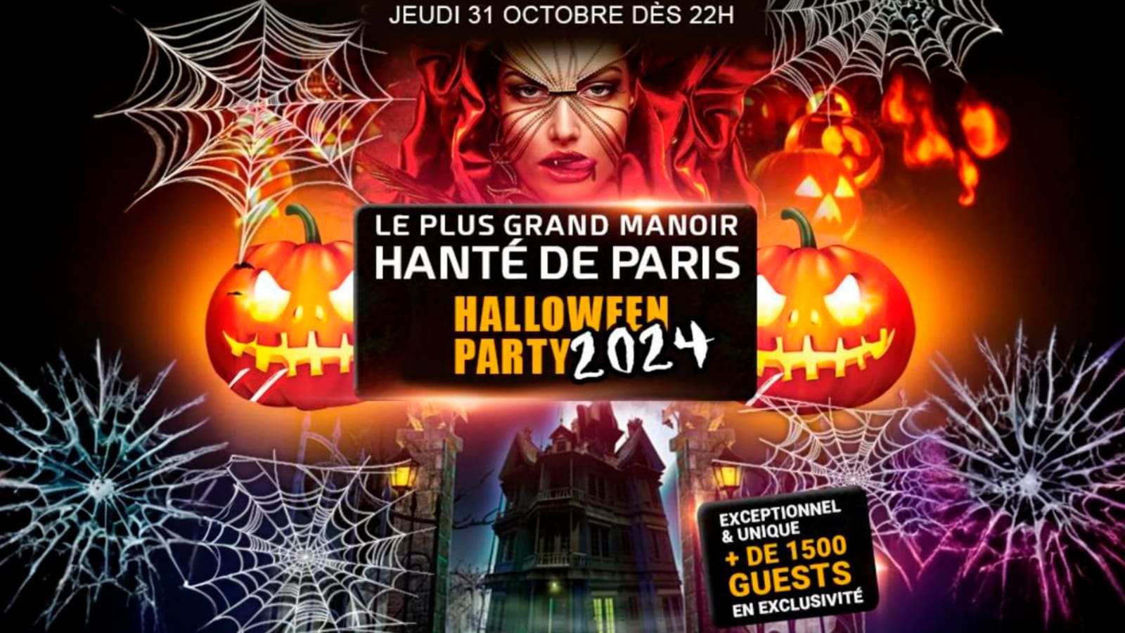 Le Plus Grand Manoir Hanté Halloween Paris + 2500 Personnes Cover