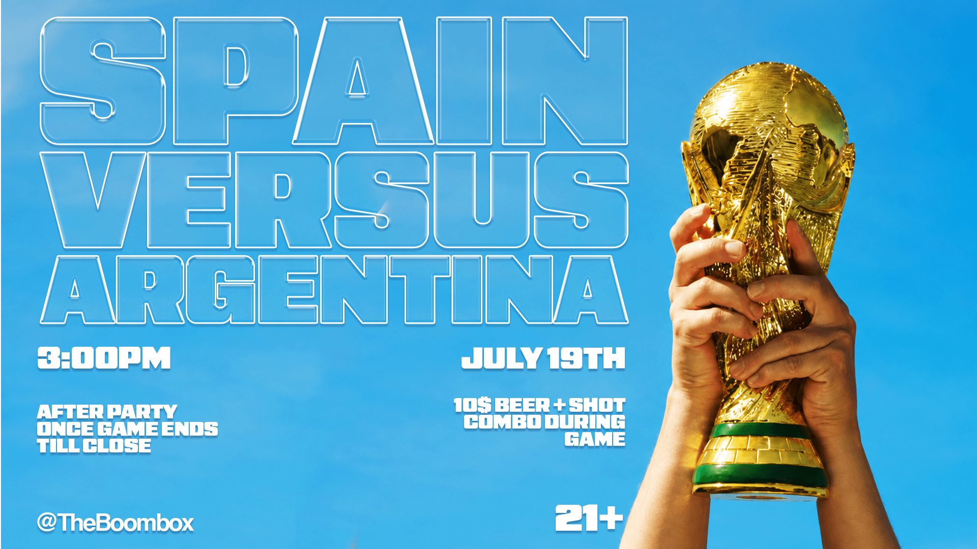 Spain Vs Argentina Watch Party Cover