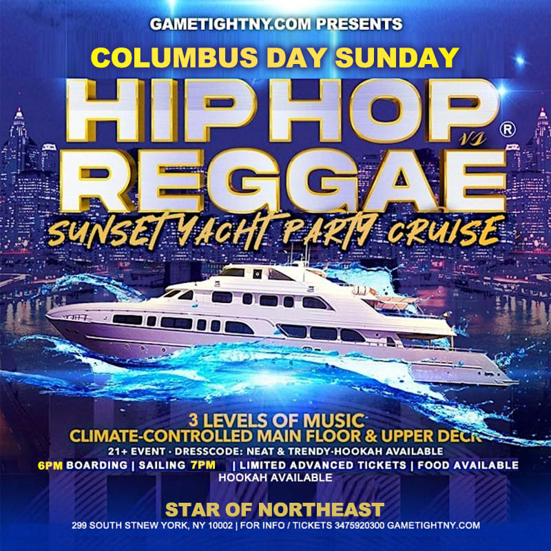 Nyc Columbus Day Sunday Hiphop Vs Reggae Star Of Northeast Cover