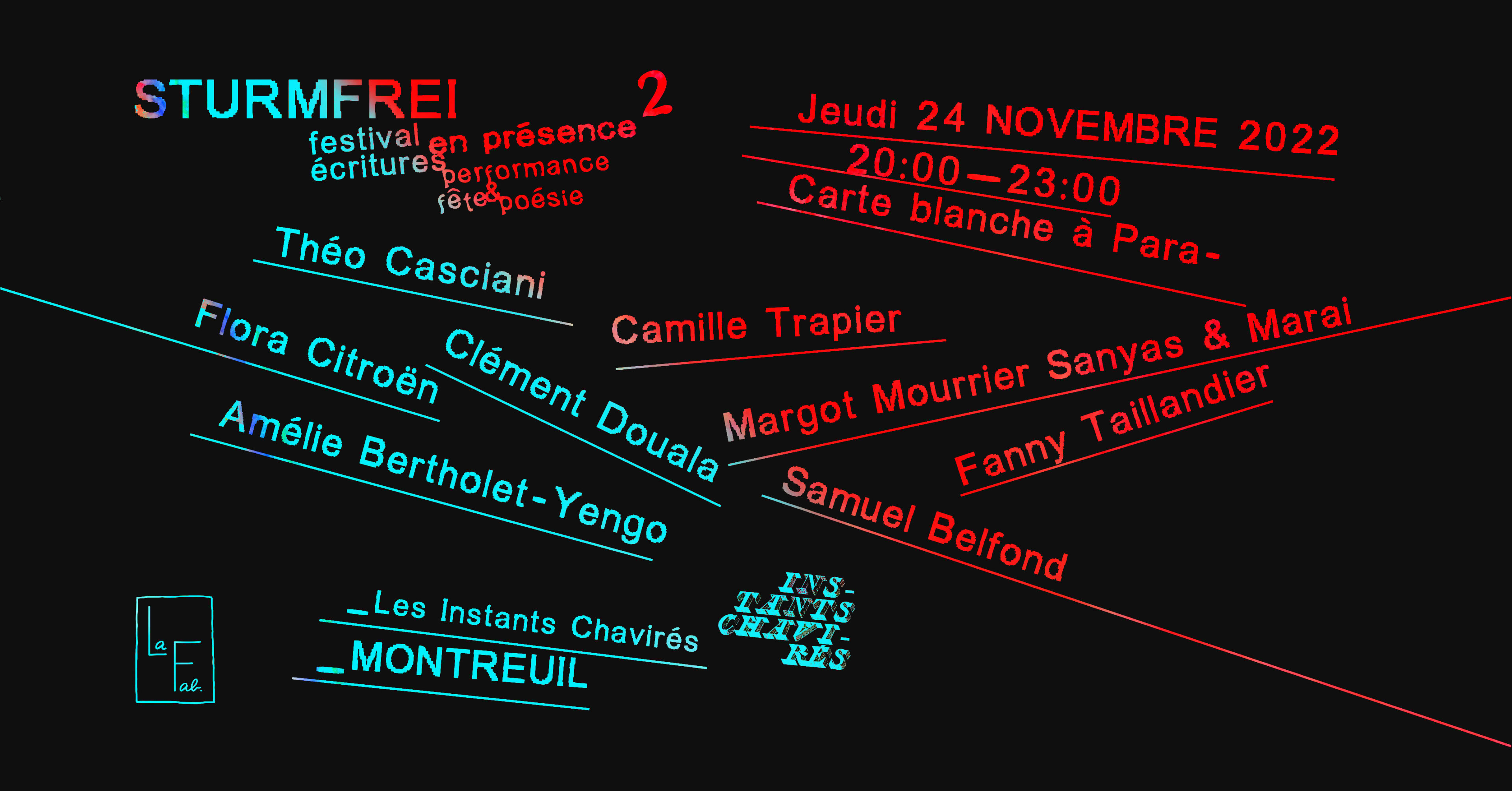 Sturmfrei Festival X Les Instants Chavires Cover