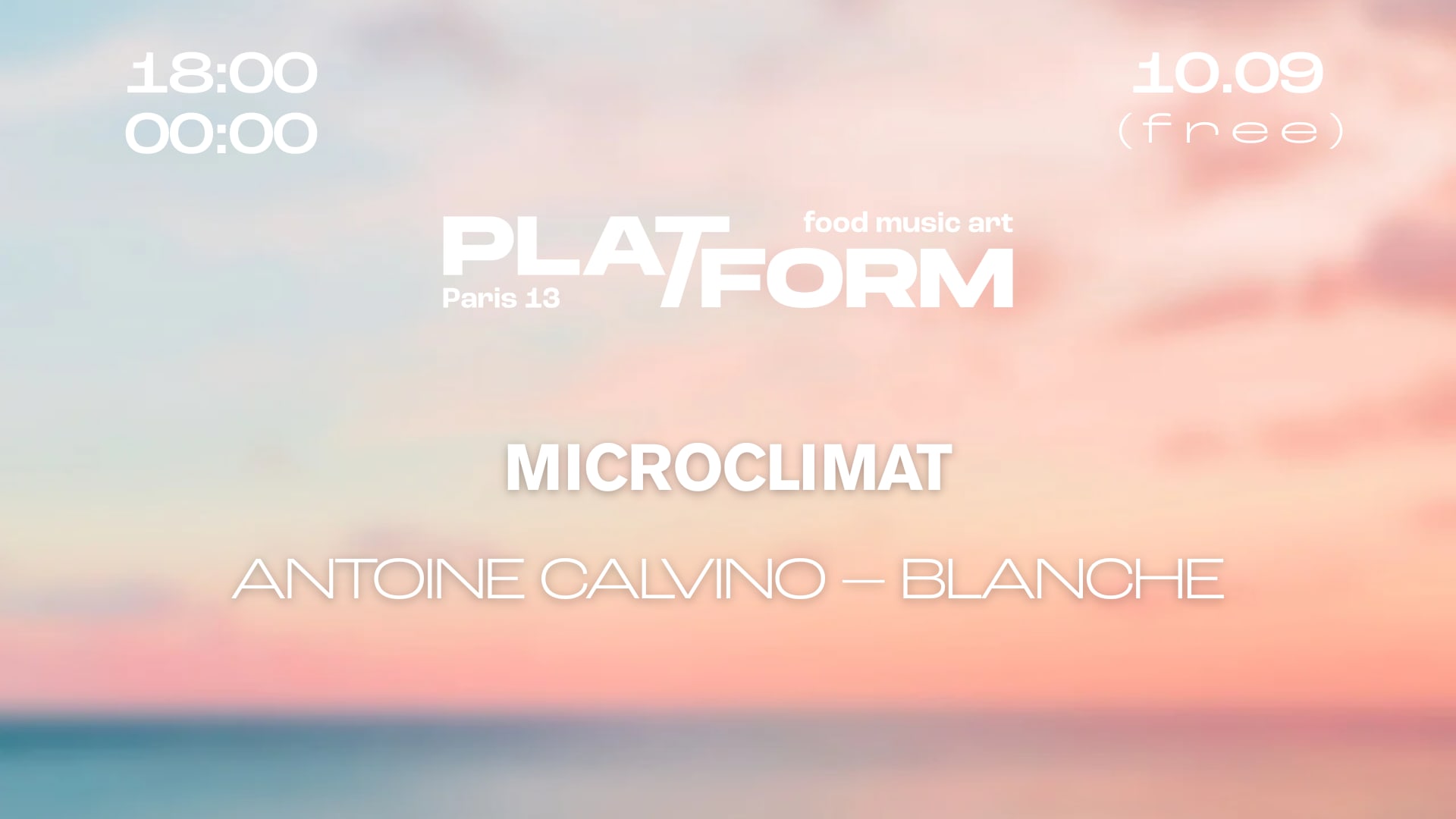 Microclimat • Antoine Calvino X Blanche • Free Cover