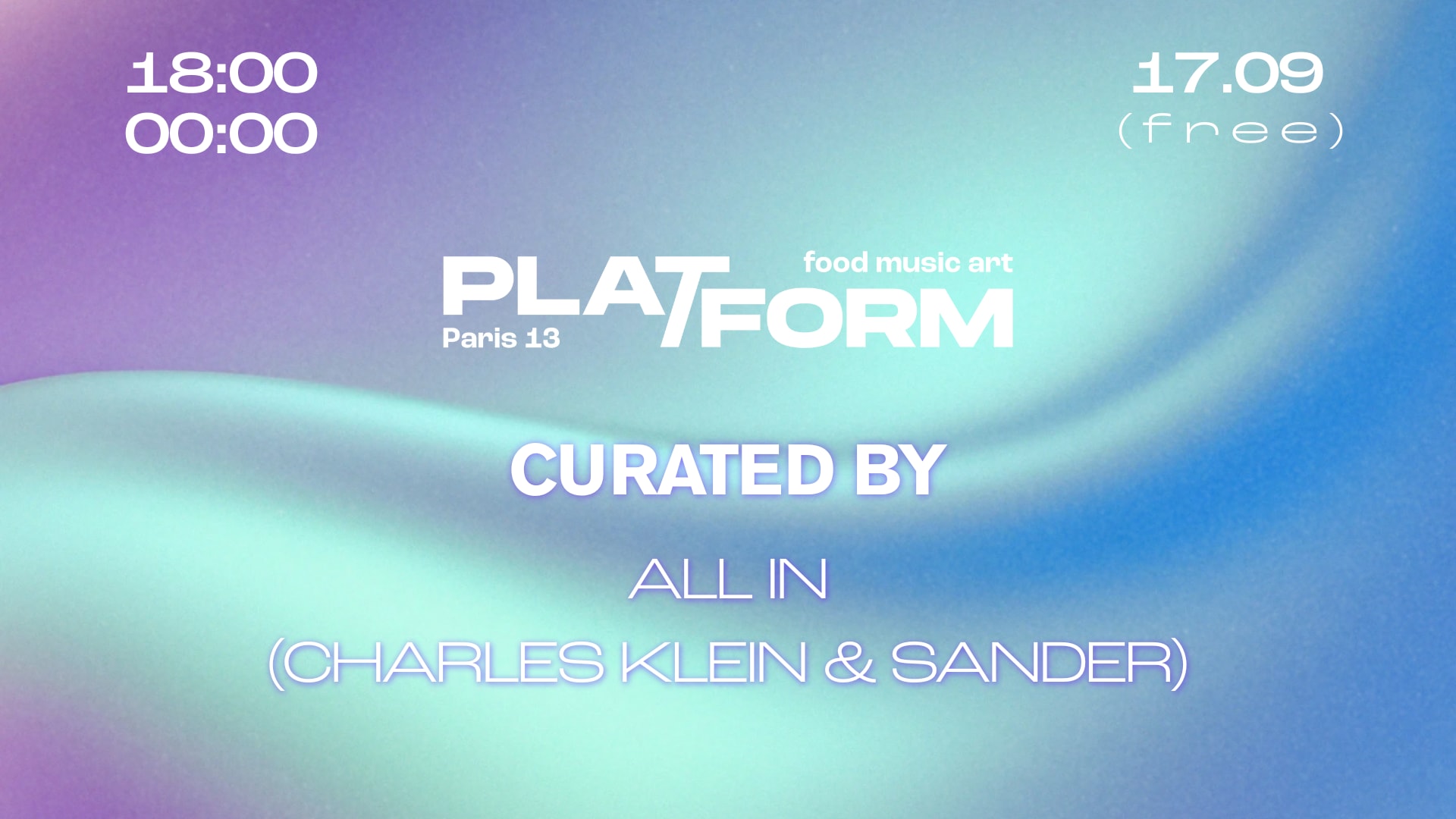 Curated By • All In (Charles Klein X Sander) • Free Cover