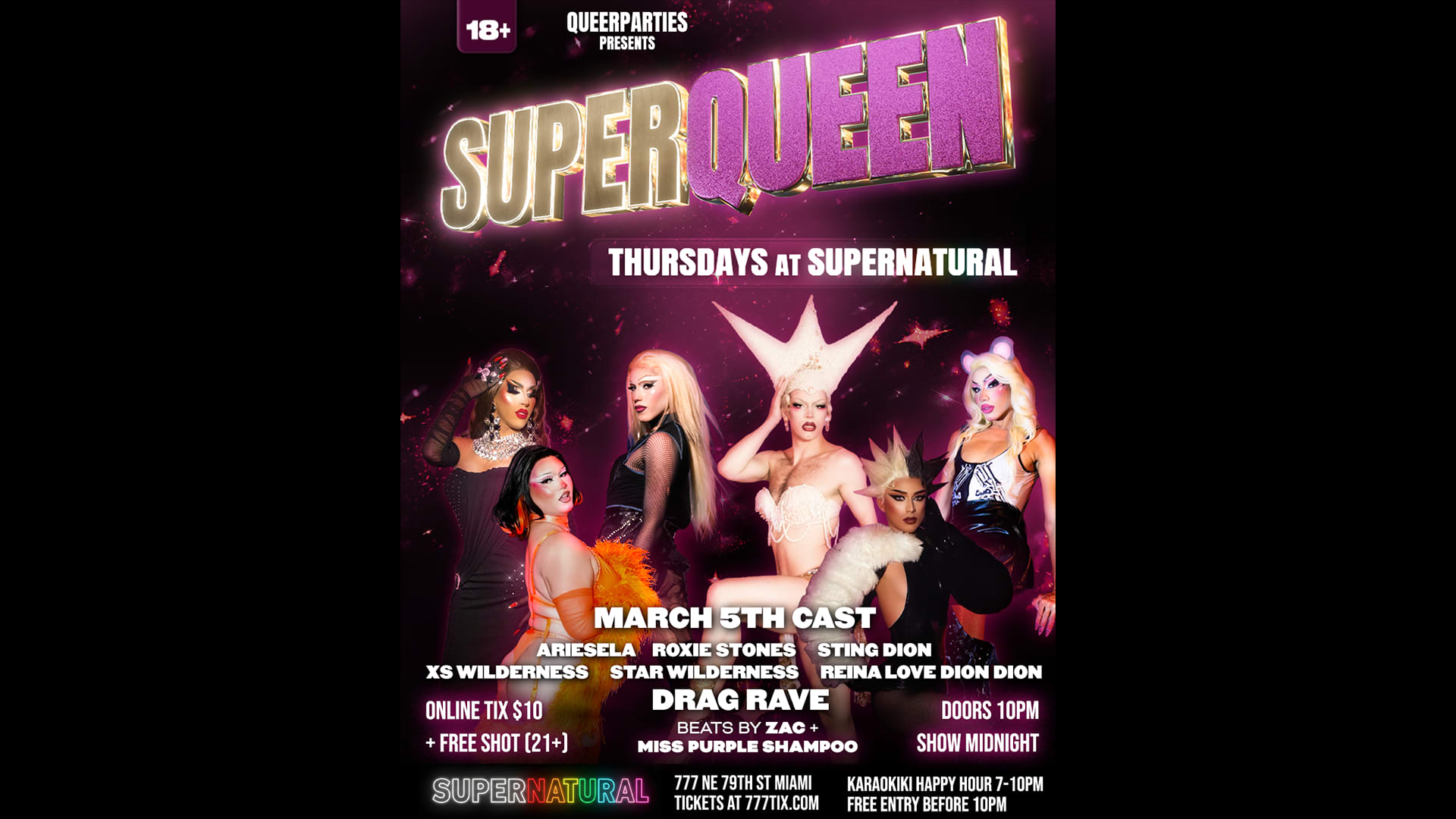 Superqueen Drag Rave (18+) Cover