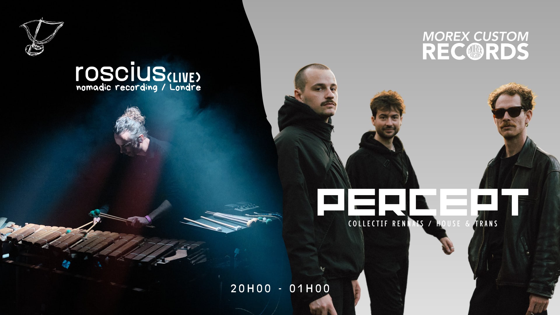 Roscius / Live // Percept / Dj Set House Progressive Minimal Cover
