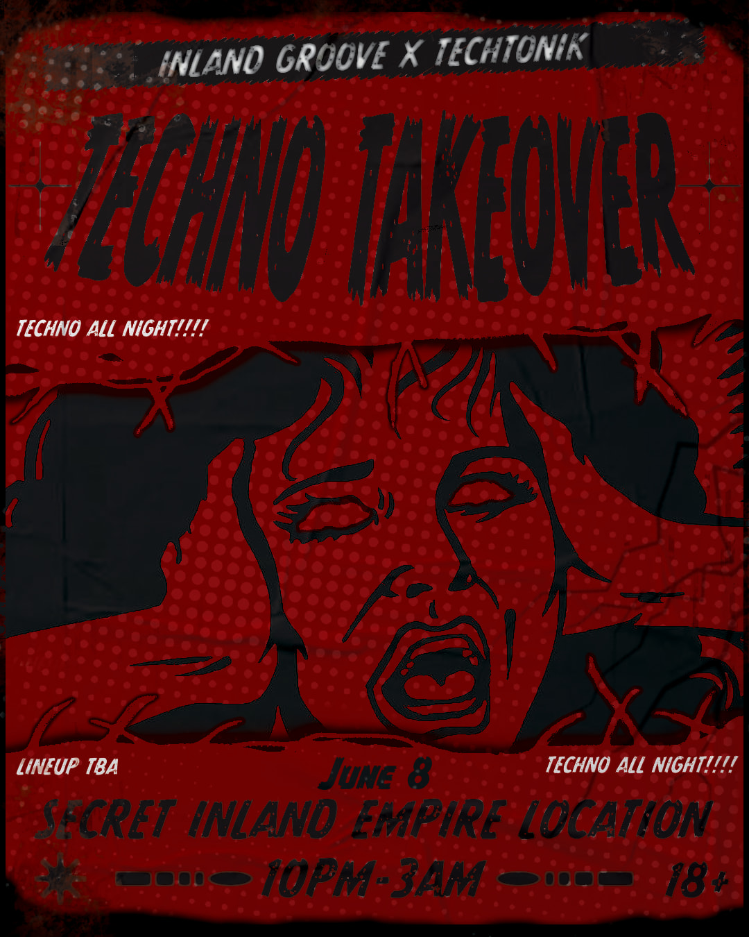Inland Groove X Techtonik Present: Techno Takeover Cover