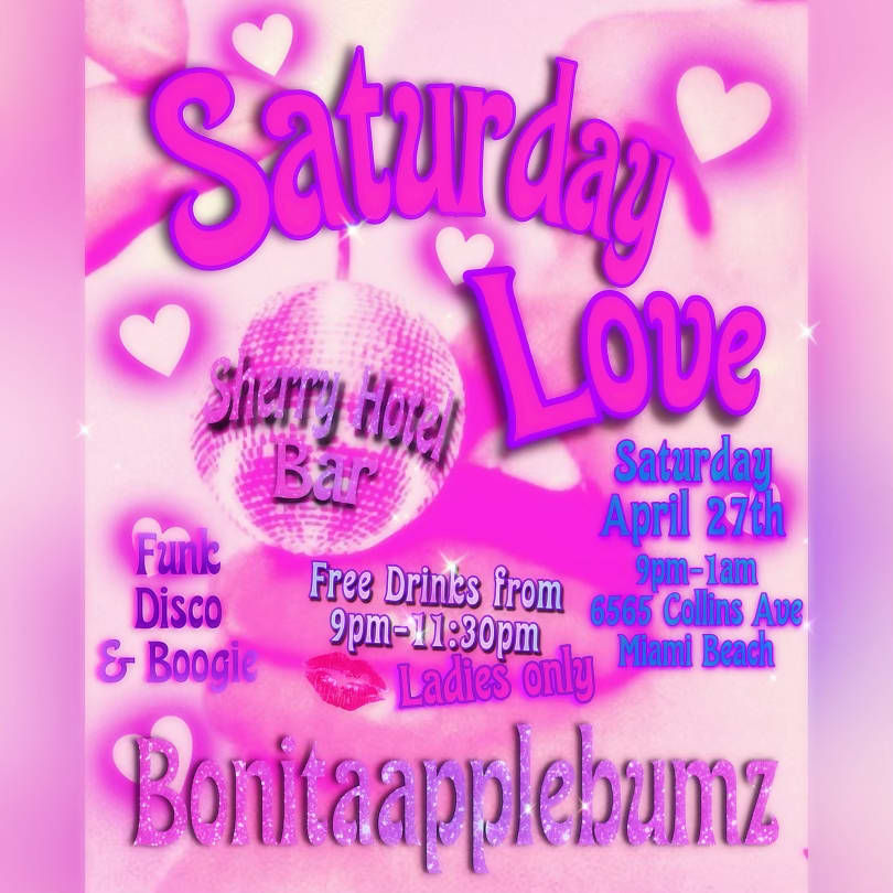 Saturday Love At Sherry Hotel Bar Cover