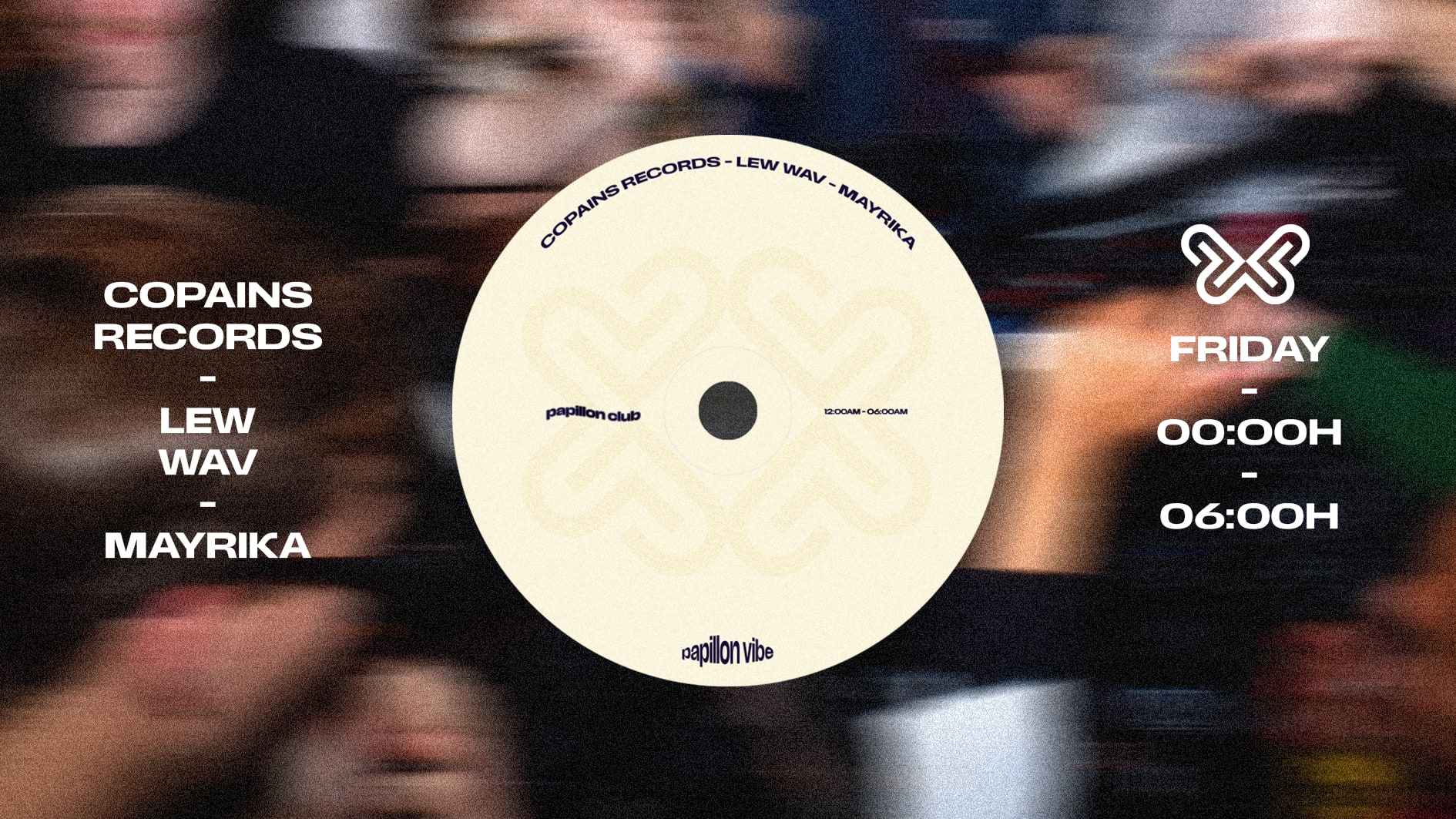 Papillon : Mayrika, Lew Wav, Copains Records Cover