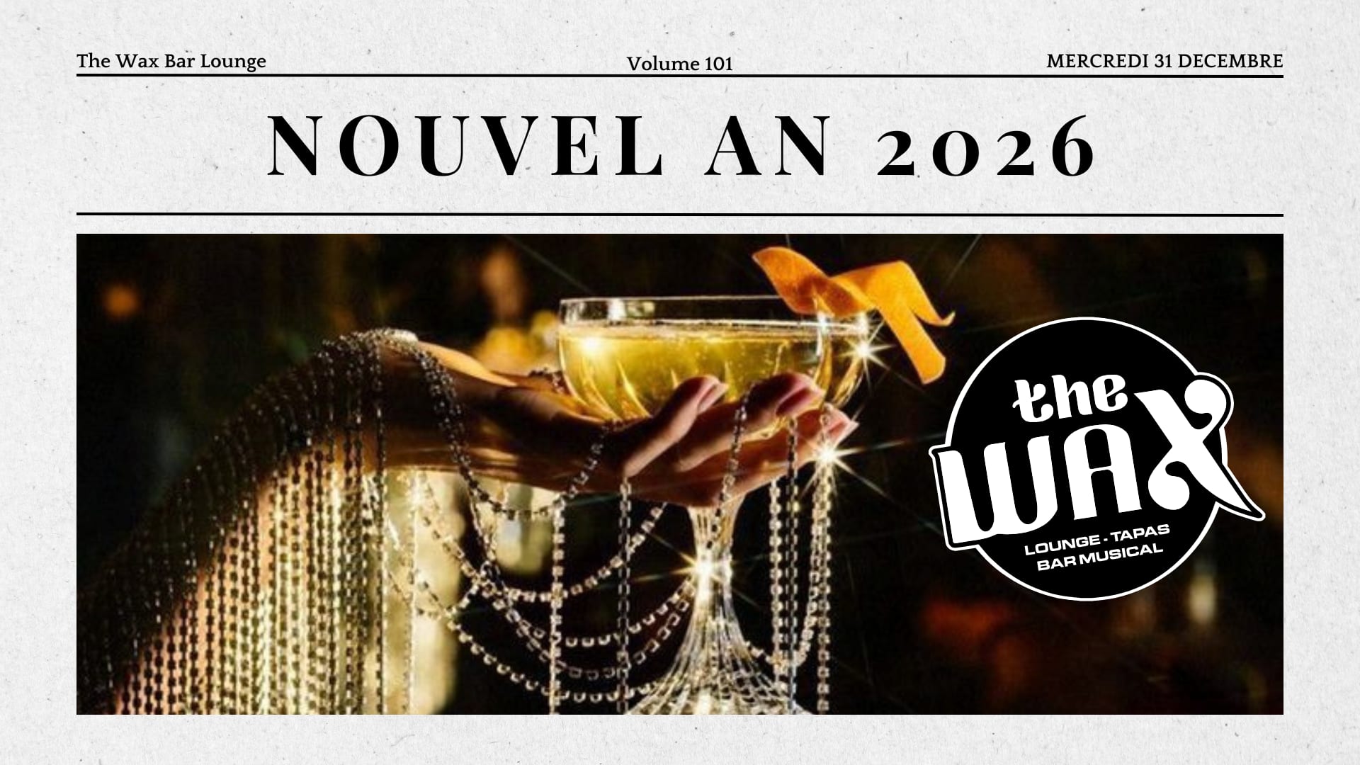 Nouvel An 2026 Au Wax Cover