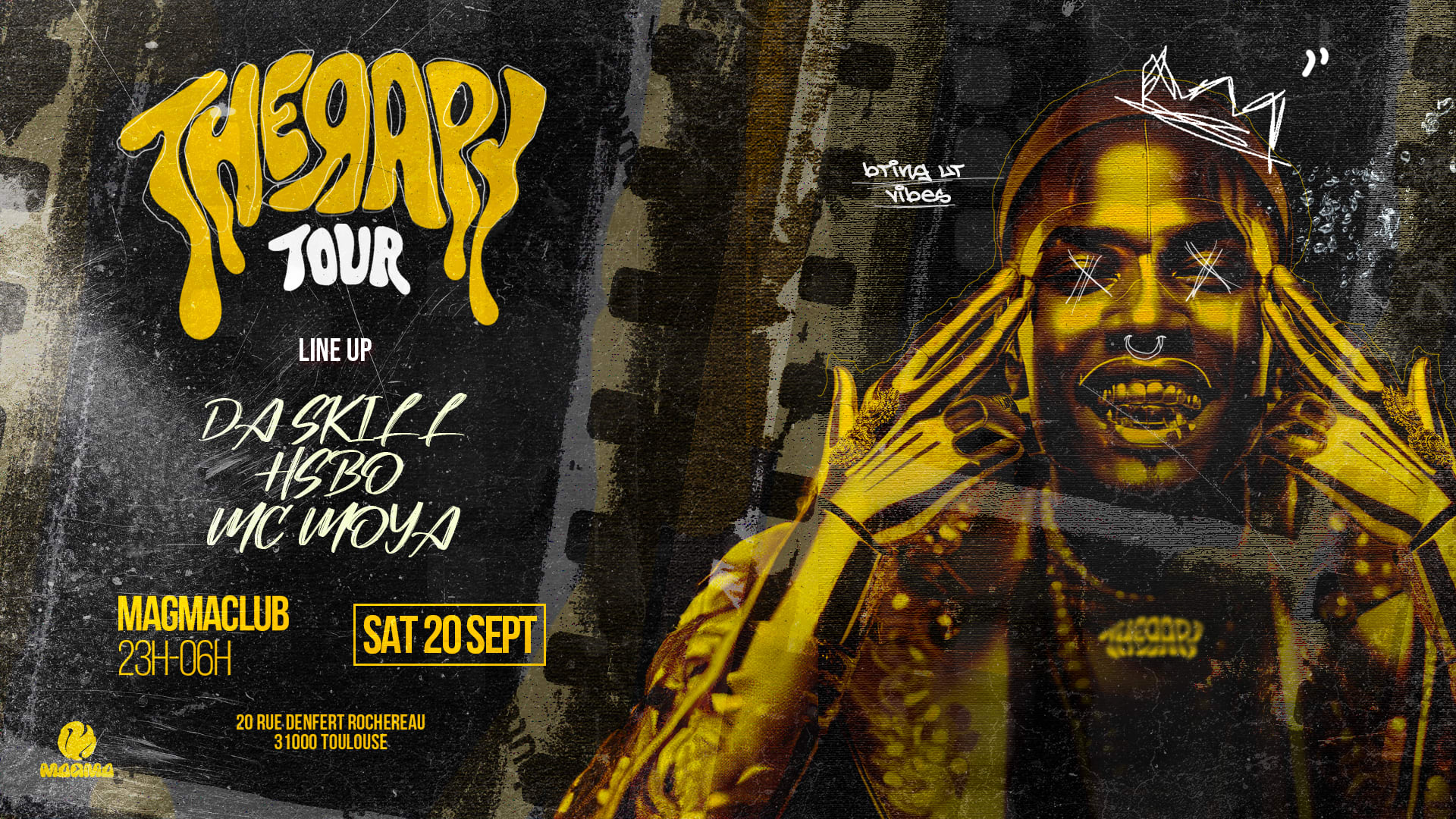 Therapy Tour : Rap & Afro | Toulouse 20/09 Cover