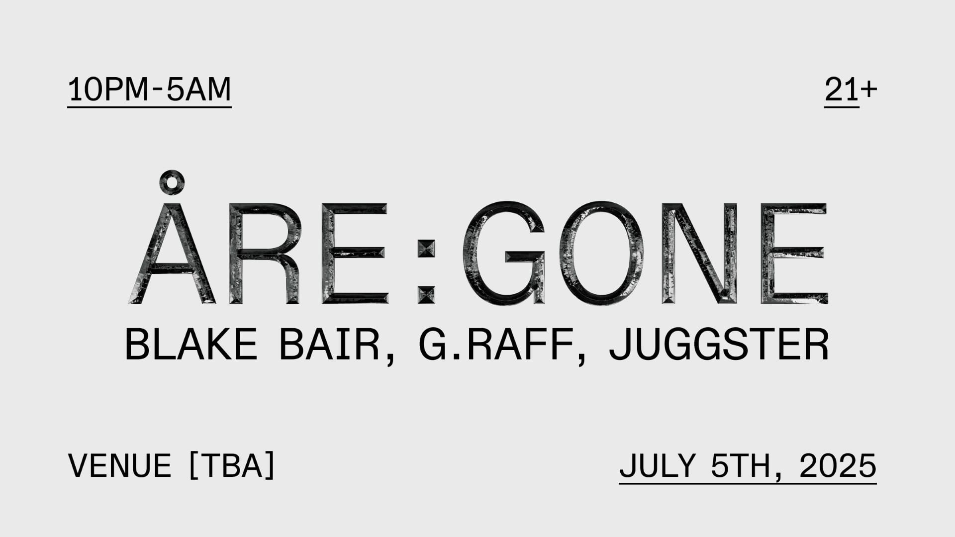 Denver Techno X Iykyk Present: Åre:Gone Cover