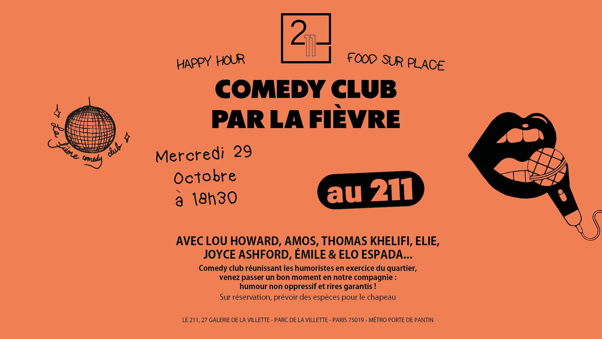 Comedy Club Au 211 By La Fièvre Cover