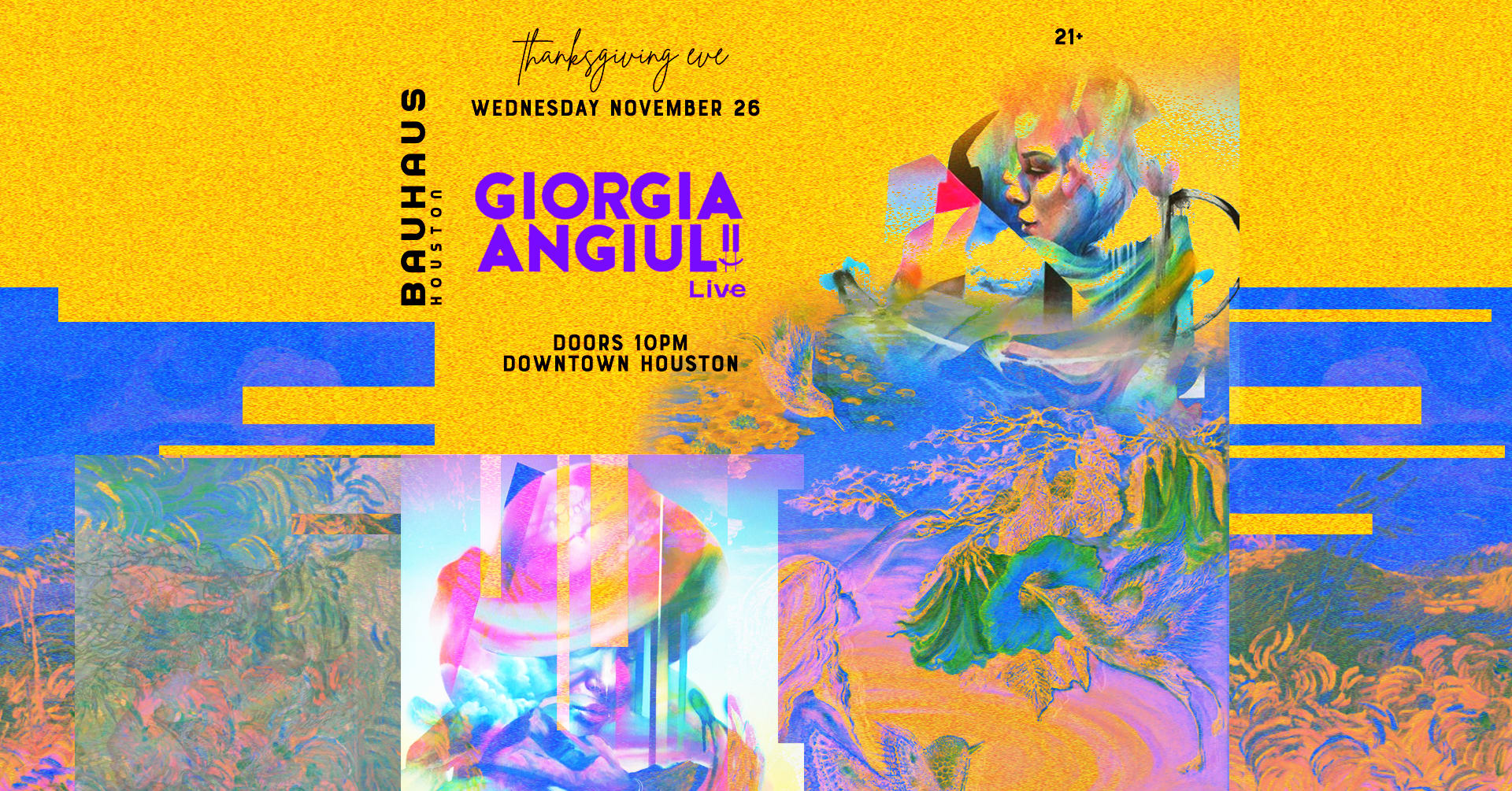 Thanksgiving Eve W/ Giorgia Angiuli @ Bauhaus Houston Cover