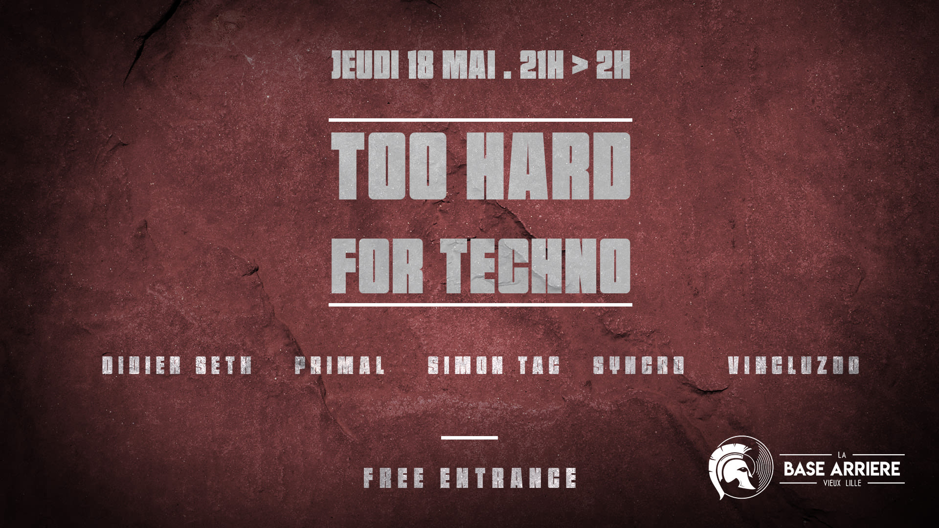 Too Hard For Techno / 18/05 Cover