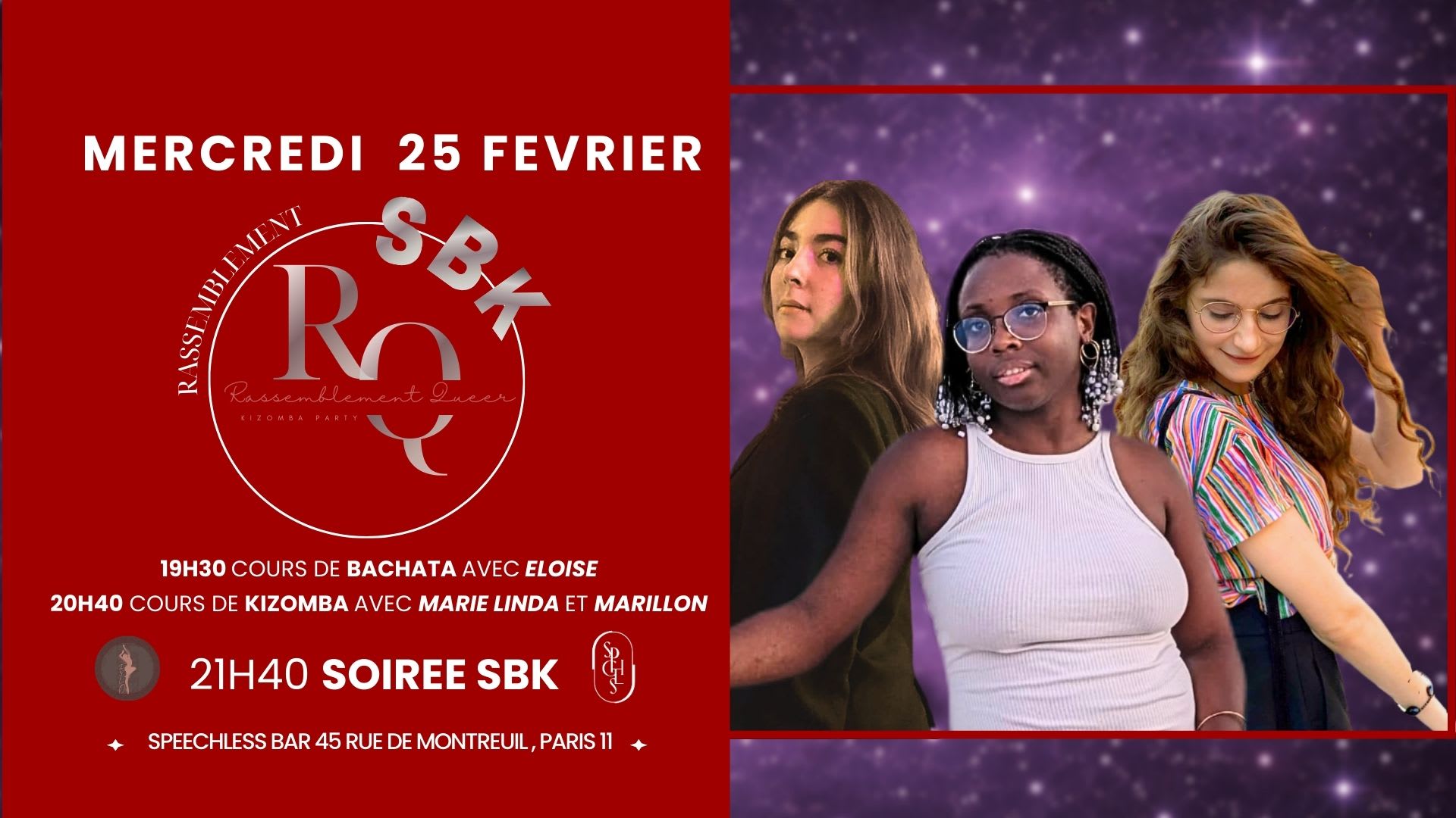 Sbk Queer + Cours De Bachata Et Kizomba Cover