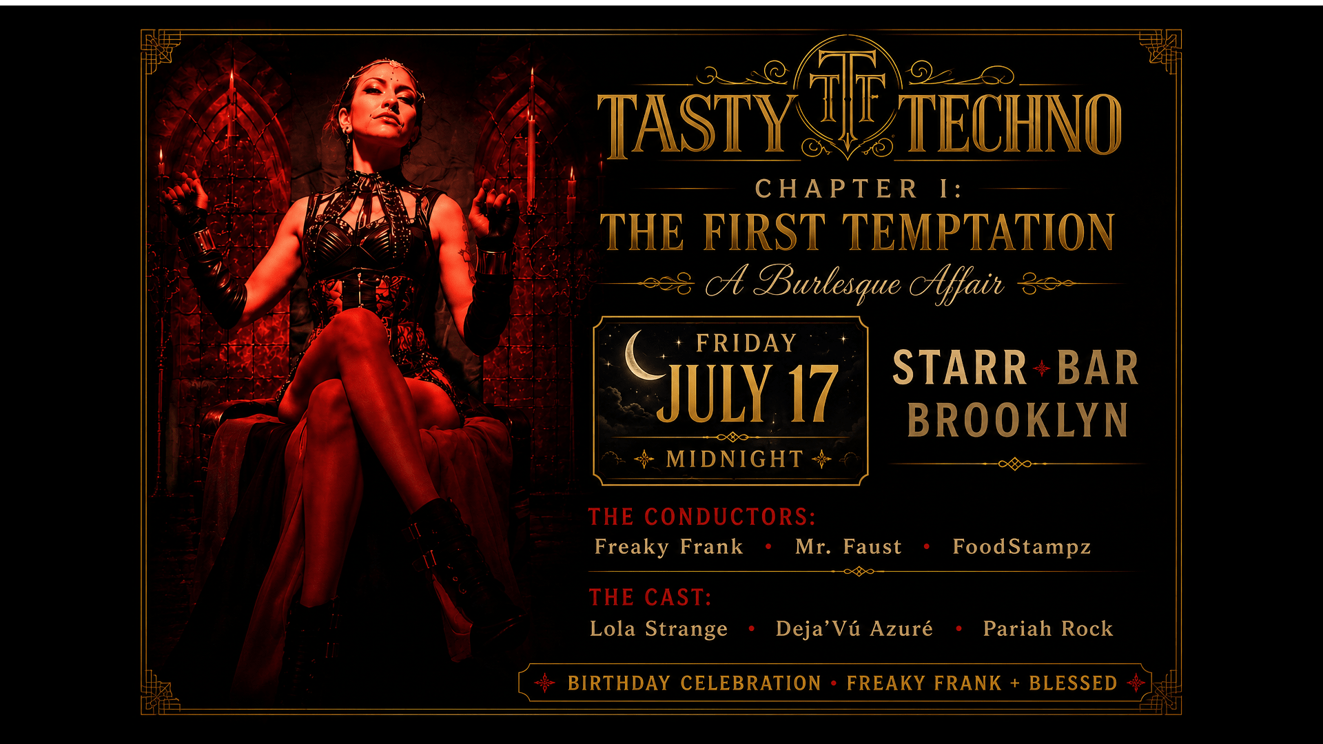 Tasty Techno - A Burlesque Affair: The First Temptation Cover