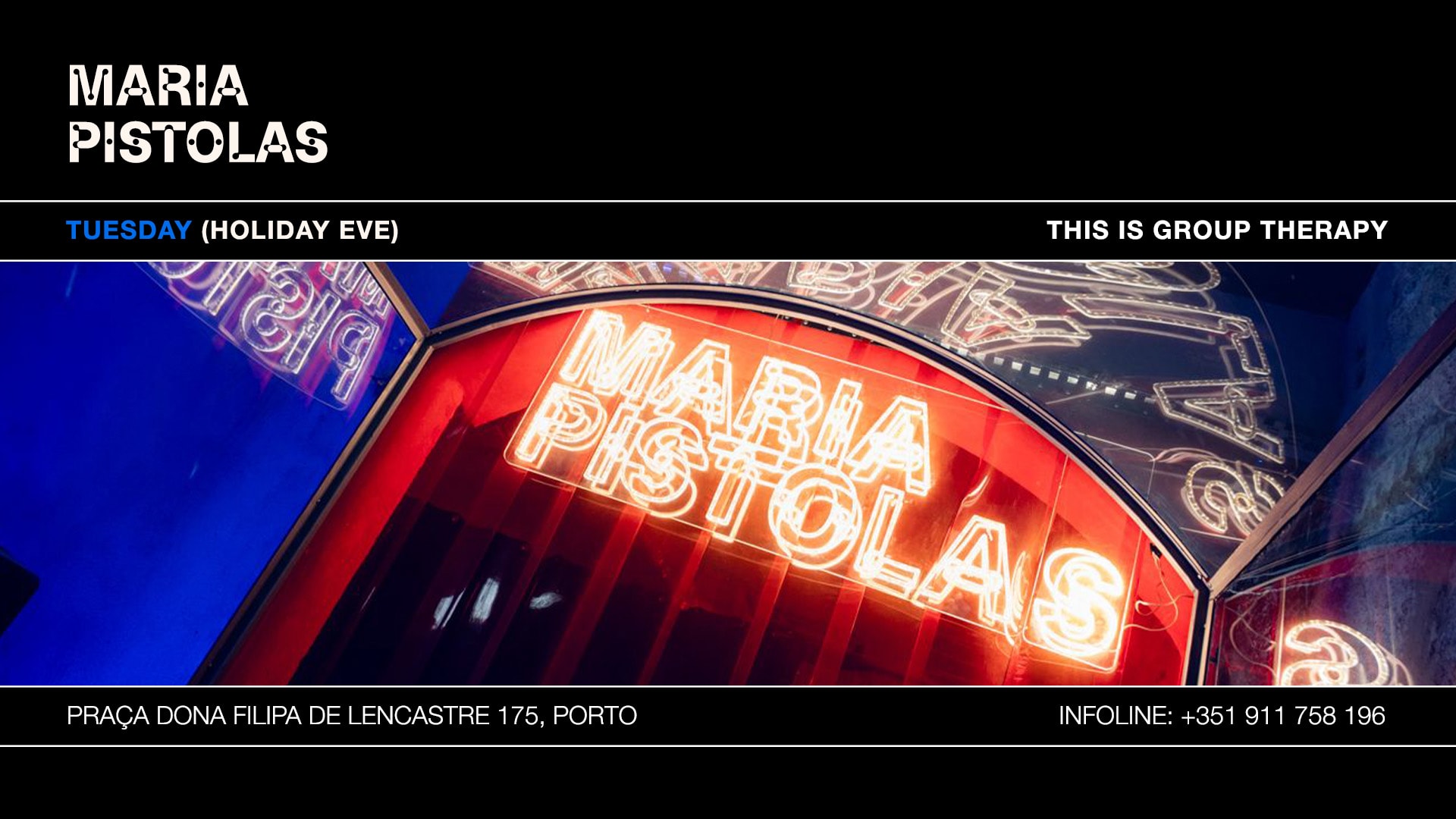 Tue. Holiday Eve 09/06 - Maria Pistolas Cover