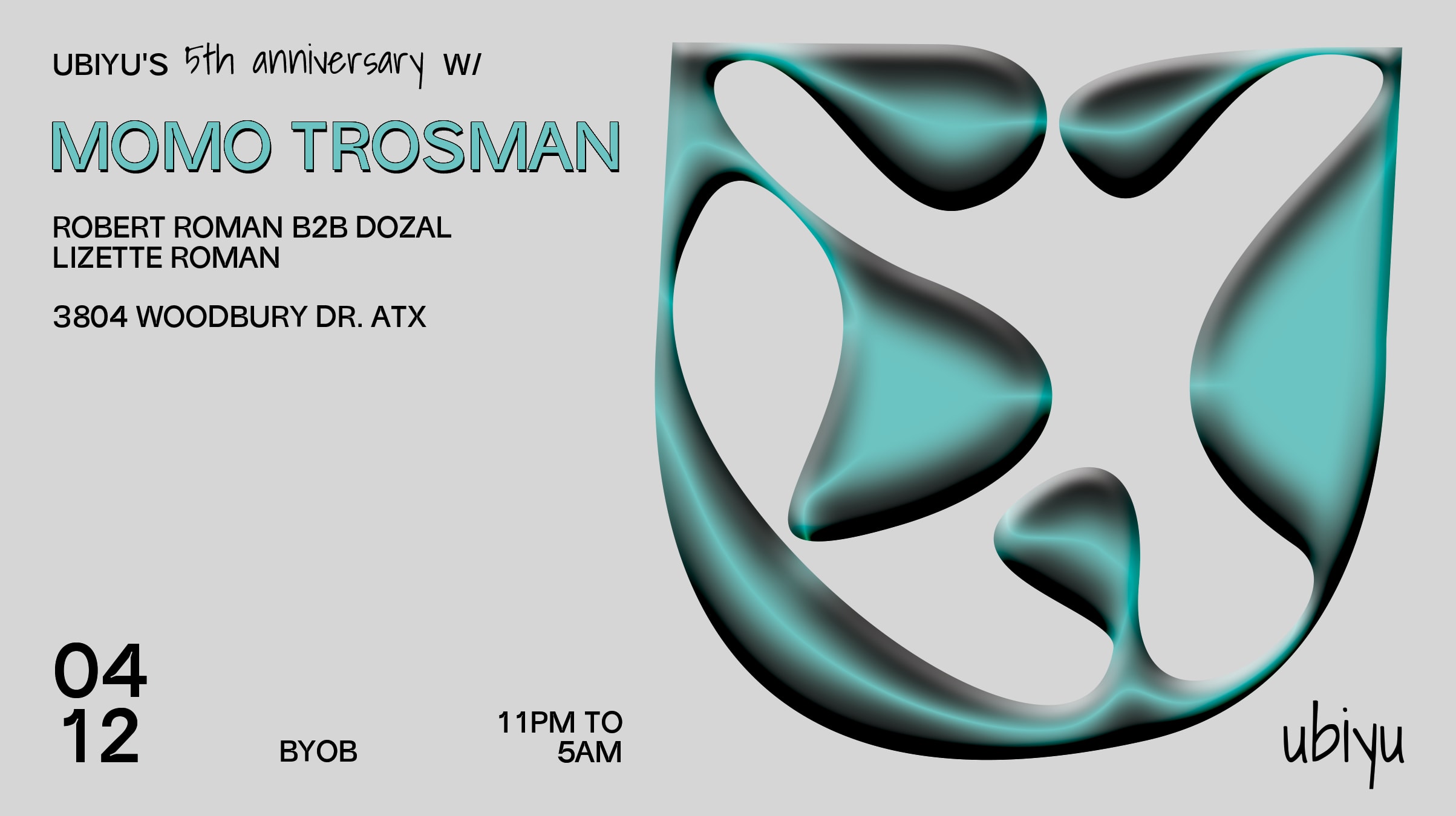 Ubiyu 5th Anniversary W/ Momo Trosman (Argentina) Cover