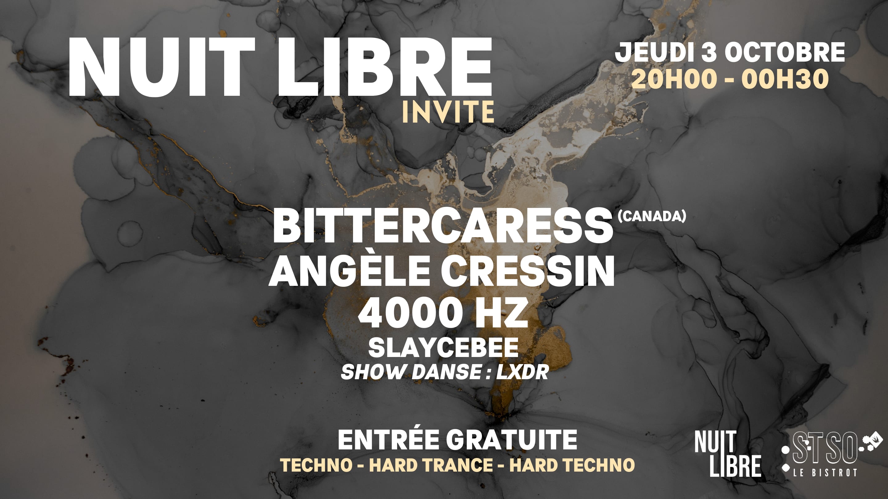 Nuit Libre Invite Bittercaress - Angèle Cressin - 4000 Hz Cover