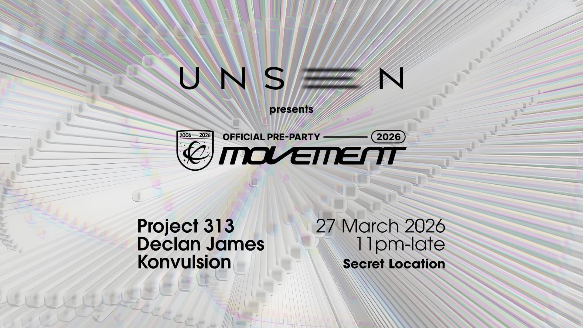 Unseen Presents: Official Movement Pre-Party Cover