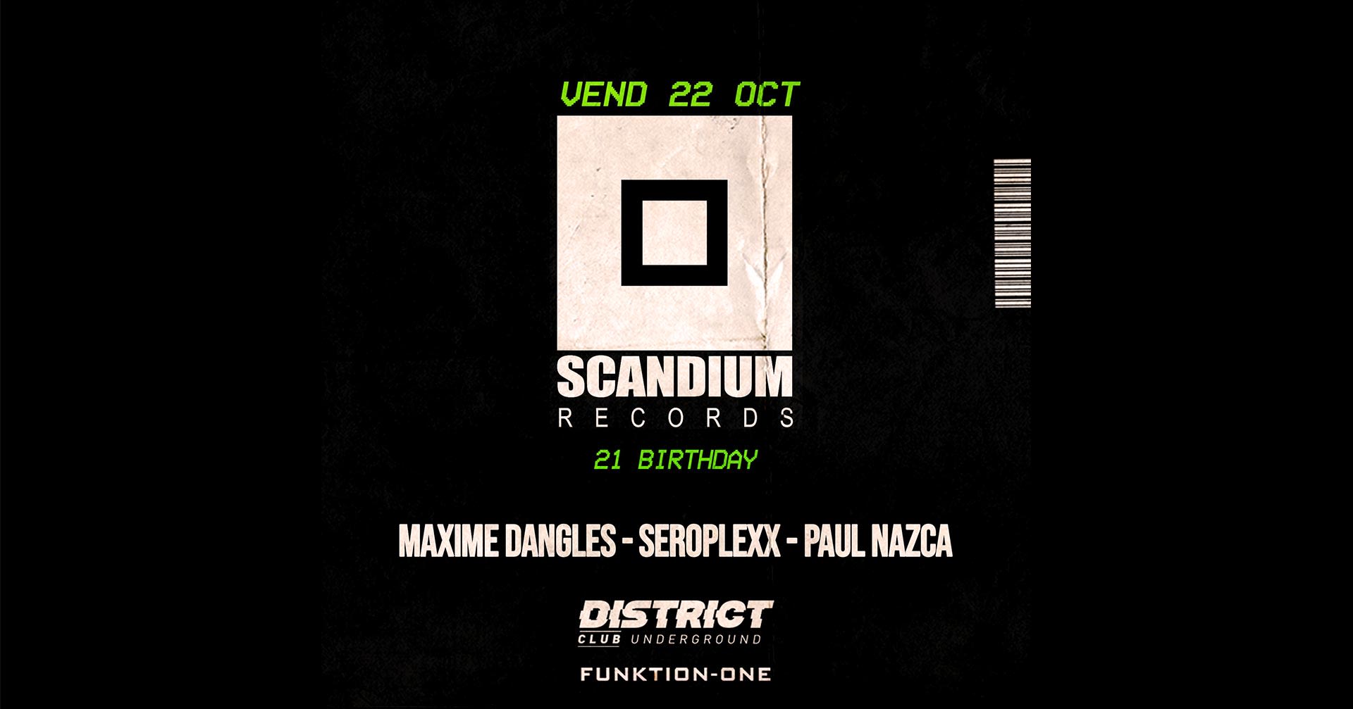 Scandium Birthday - Maxime Dangles - Paul Nazca - Seroplexx Cover