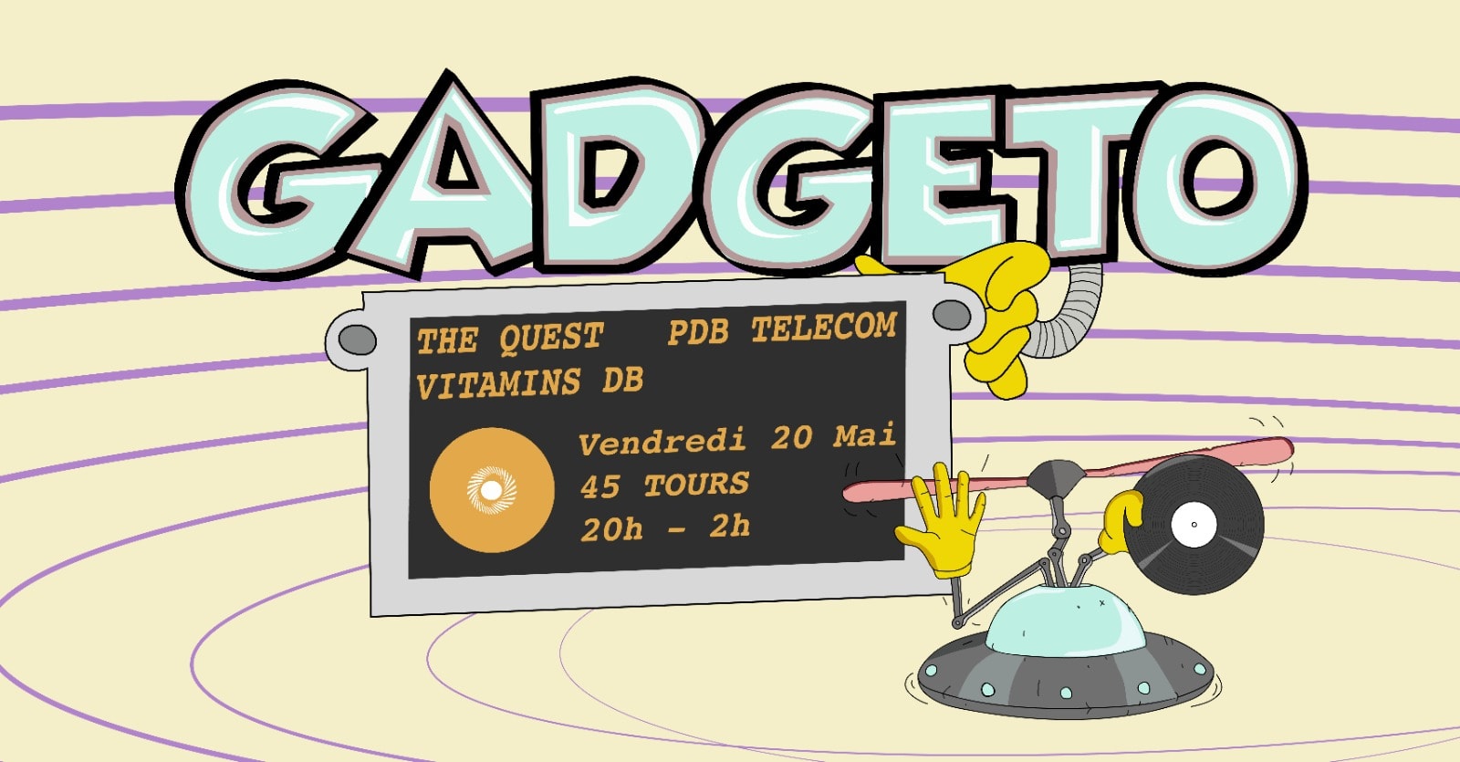 Gadgeto Première - 45 Tours Cover