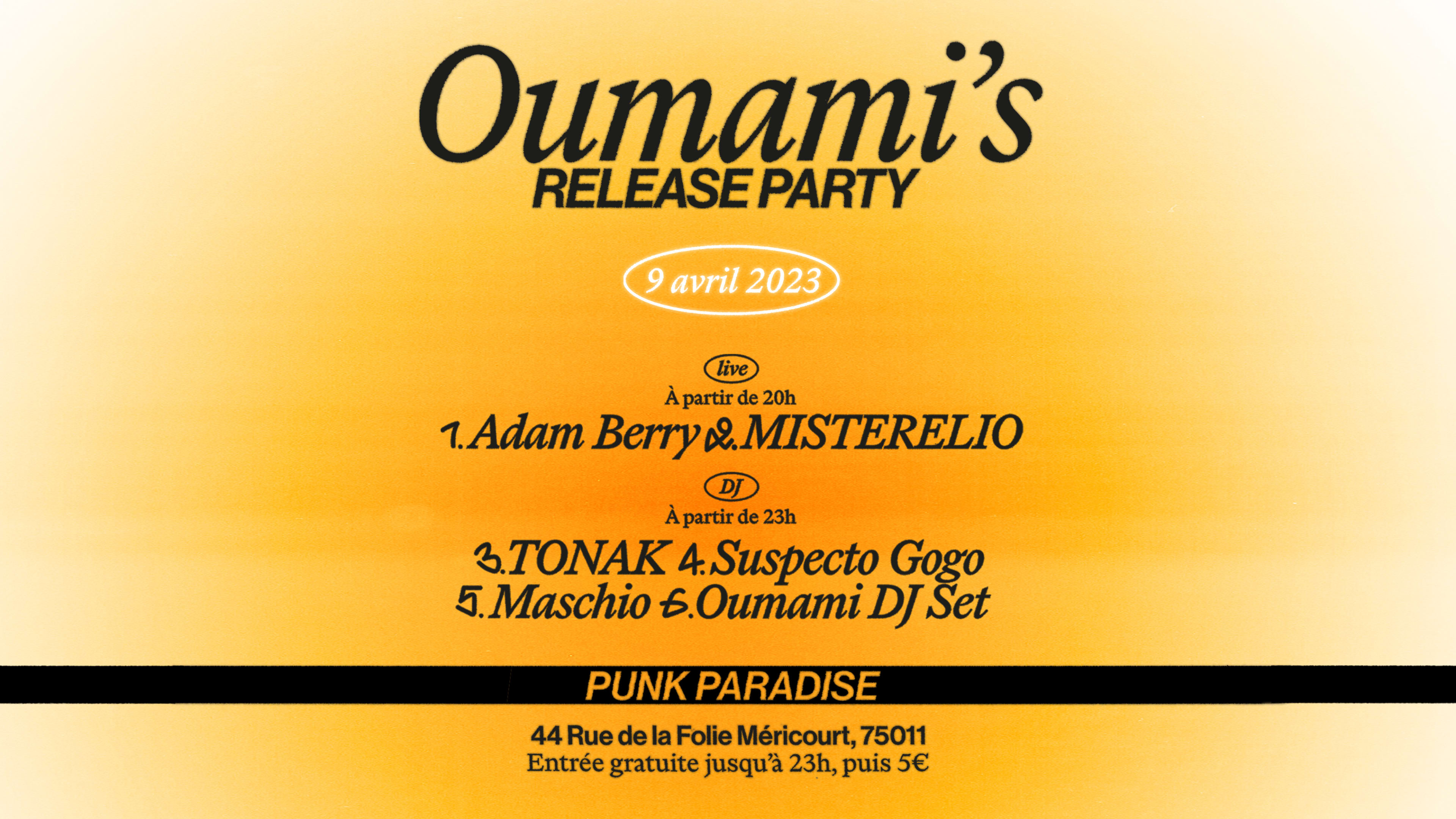 Oumami Records - Release Party Cover