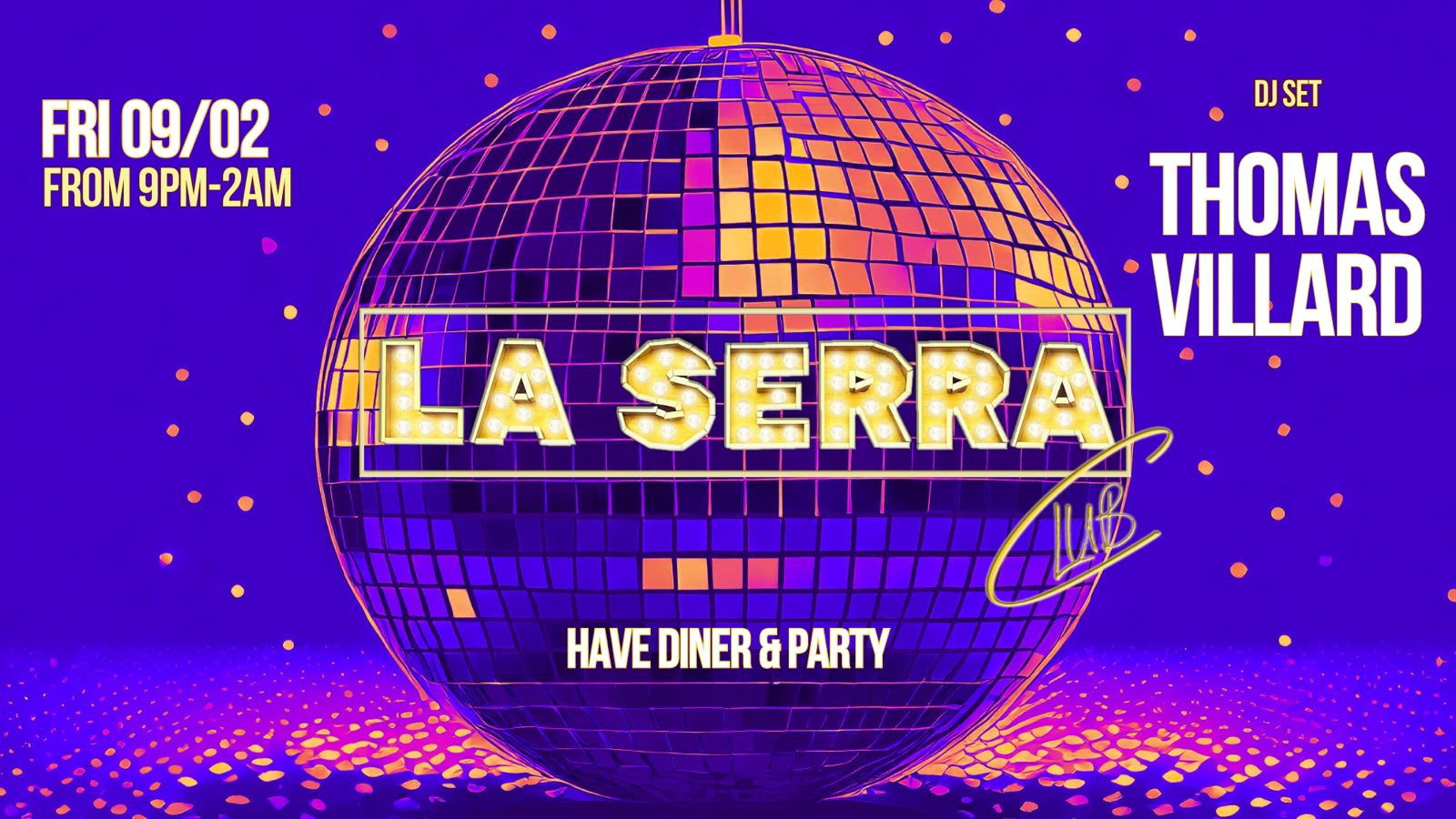 La Serra Club Restaurant #6 / 1 Free Drink Cover