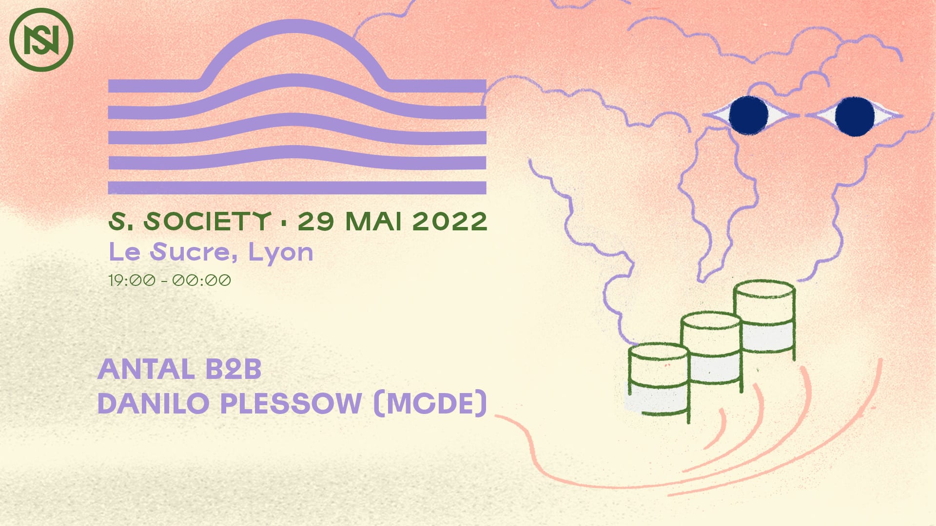 S. Society X Nuits Sonores Cover