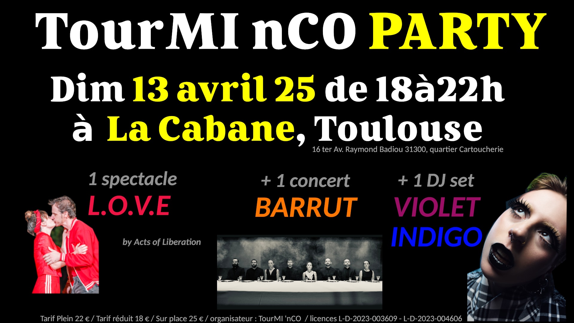 Tourmi Party : Love+Barrut+Violet Indigo Cover