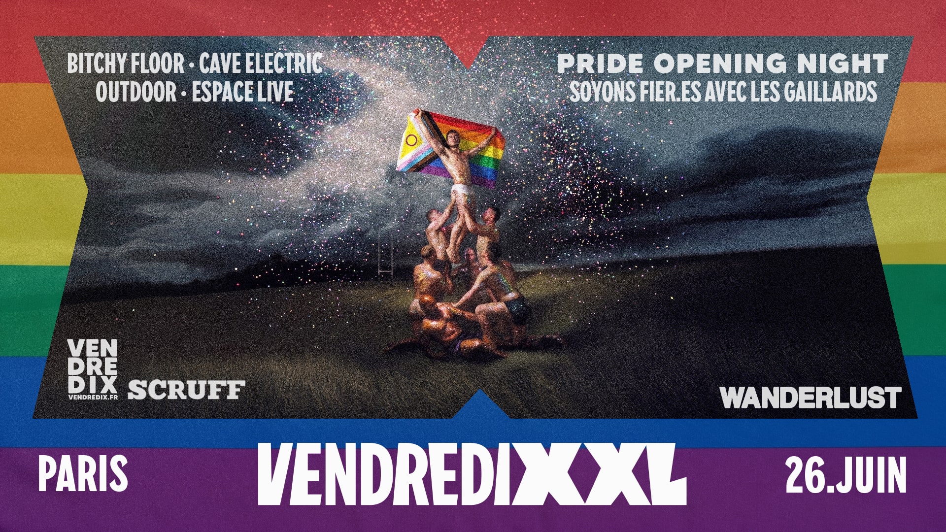 Vendredixxl Paris Opening Pride Night Cover