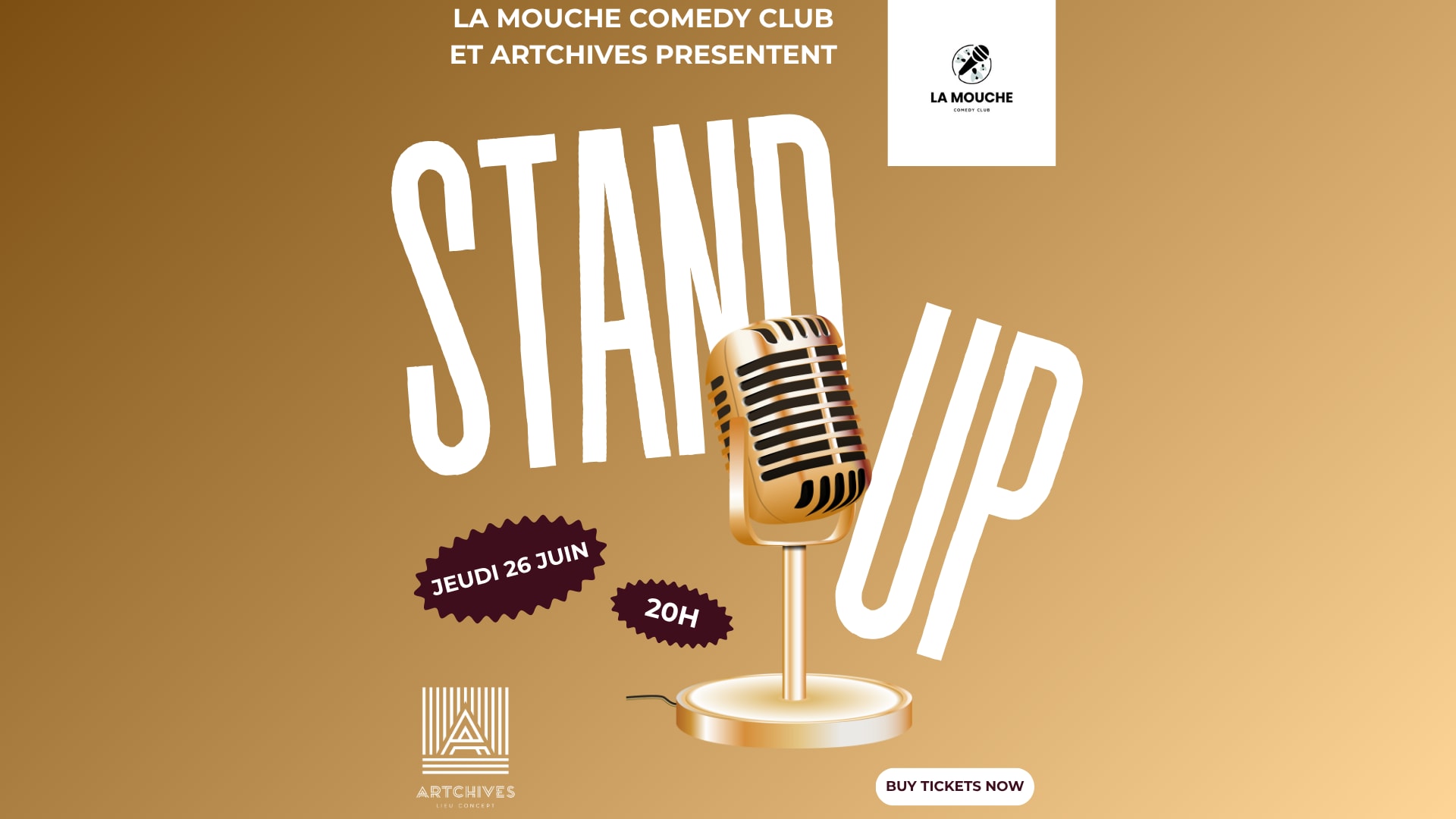 Stand-Up //La Mouche Comedy Club X Artchives// Cover