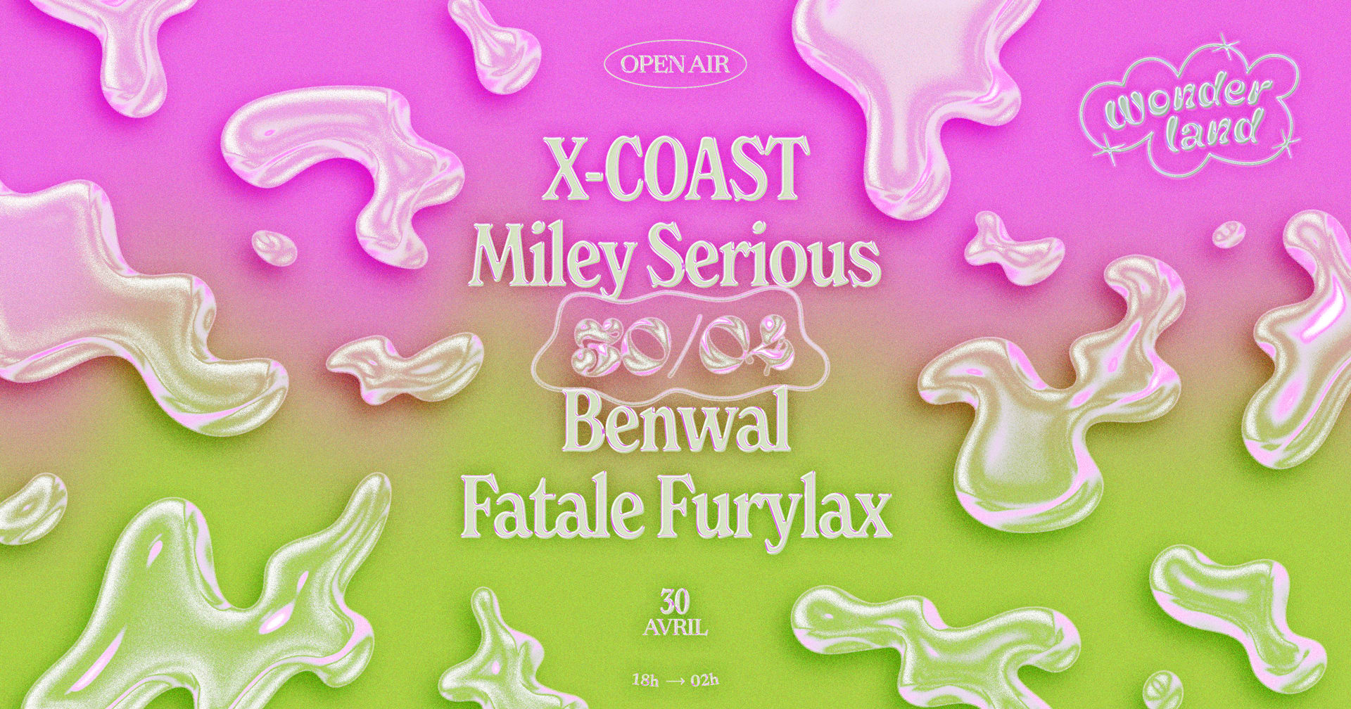 Wonderland Invite : X-Coast (Veille De Jour Férié) Cover