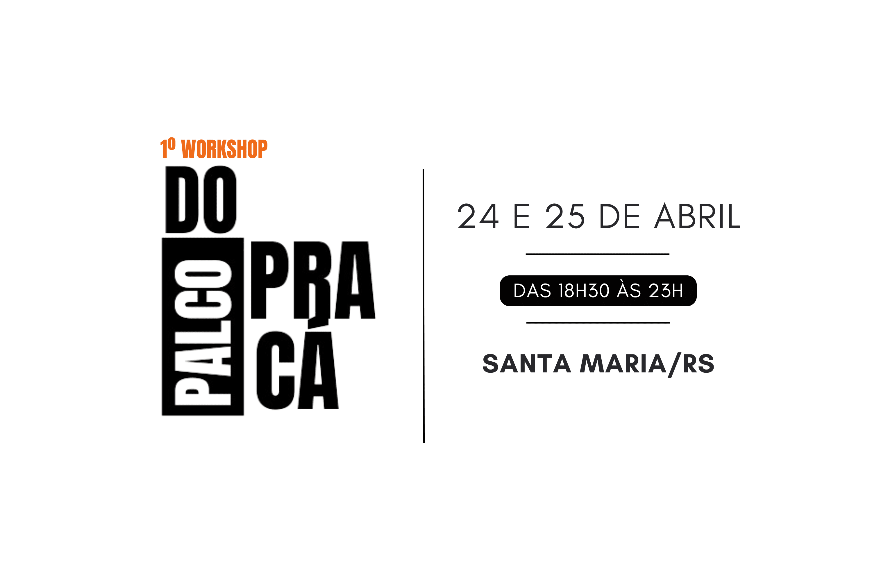 Workshop - Do Palco Pra Cá Cover