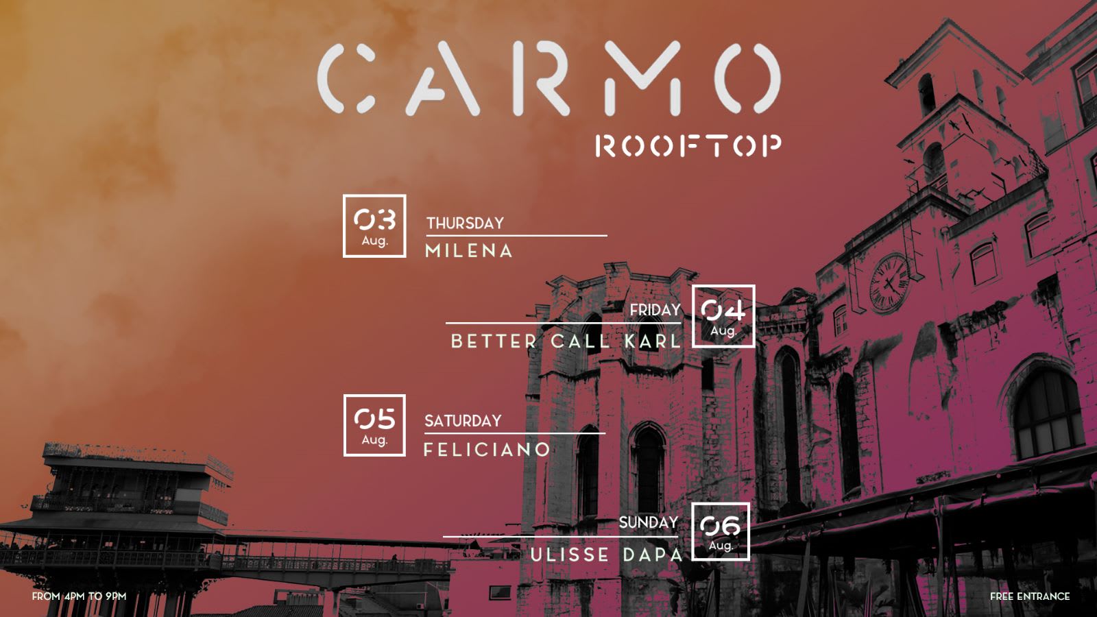 Electronic Dusk @ Carmo Rooftop Cover