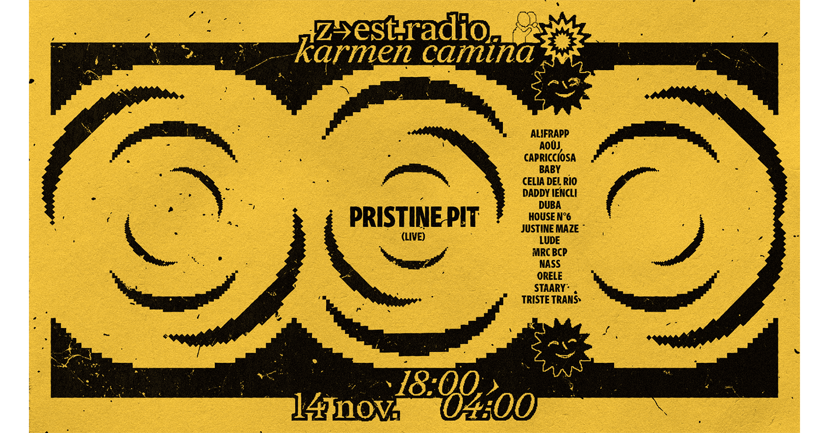 Z•Est X Karmen Camina [Pristine Pit + Résident•Es] Cover