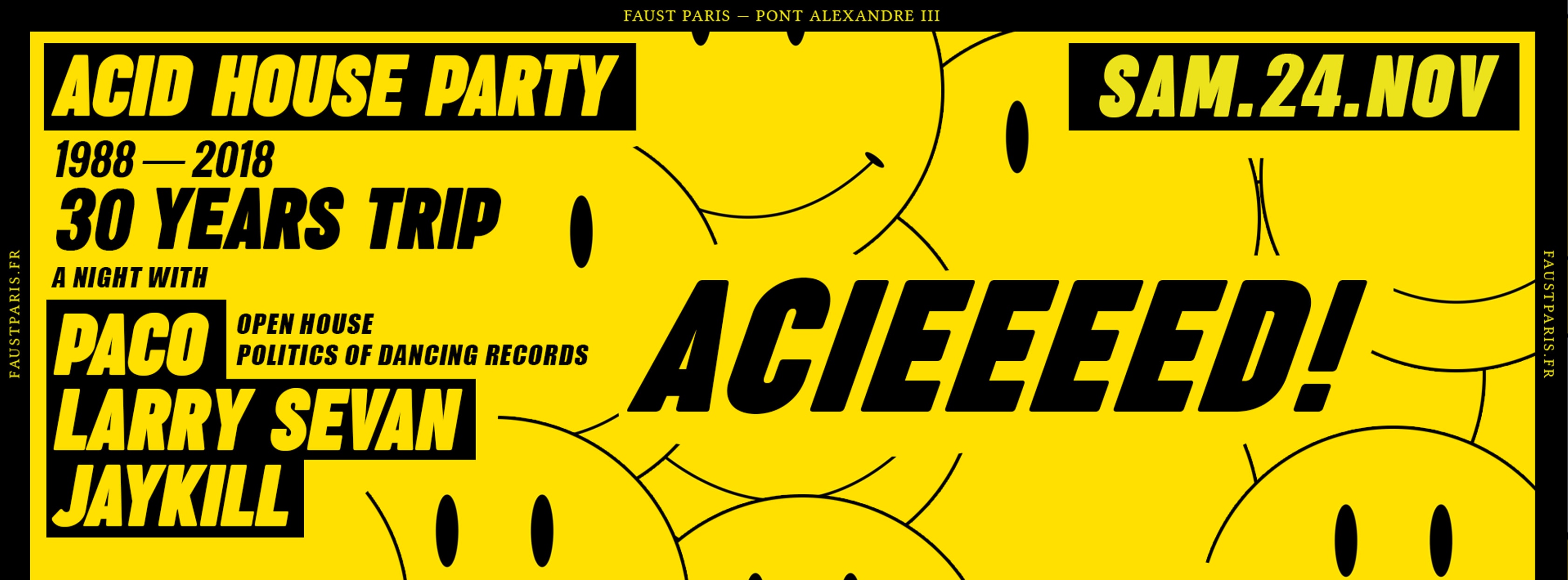 Faust — Acid House Party : 30 Years Trip Cover