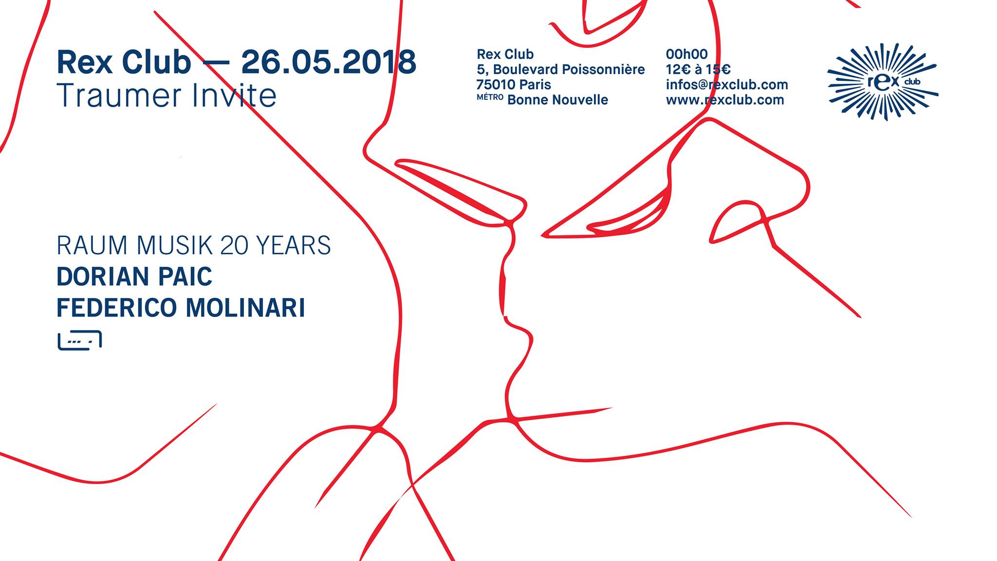 Traumer Invite Raum Musik 20 Years: Dorian Paic, Federico Molina Cover