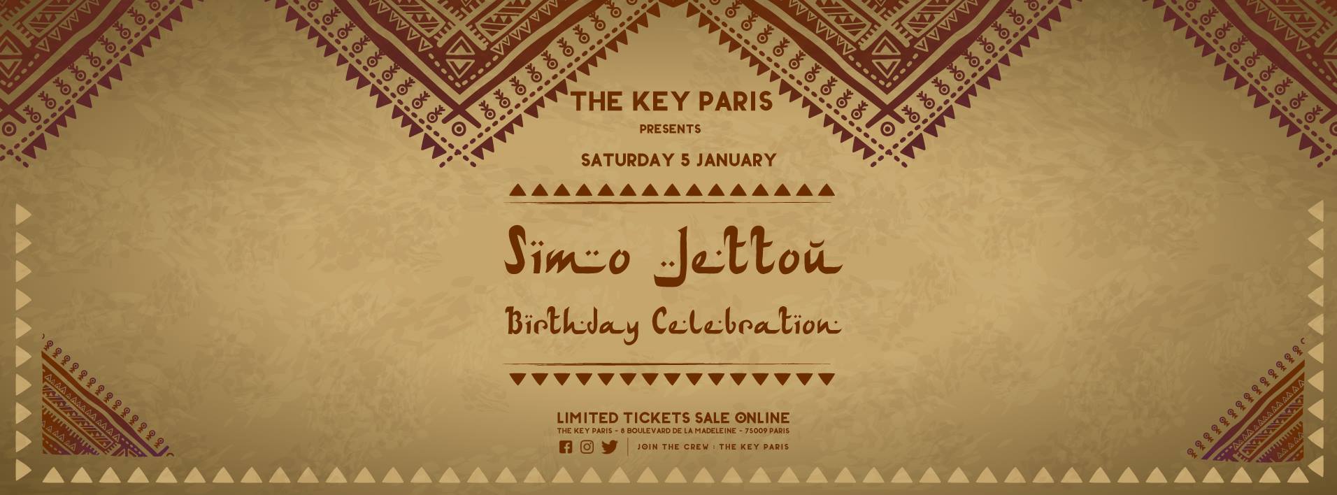 The Key Paris Presents : Simo Jettou Birthday Celebration Cover